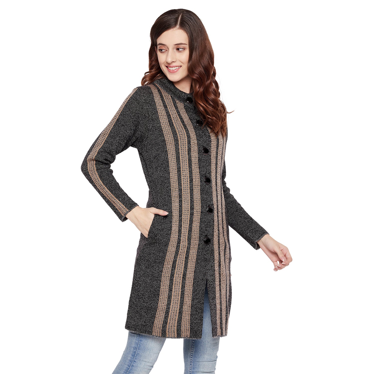 Duke Urban Women Full Sleeve Long Cardigan (SDS1086)