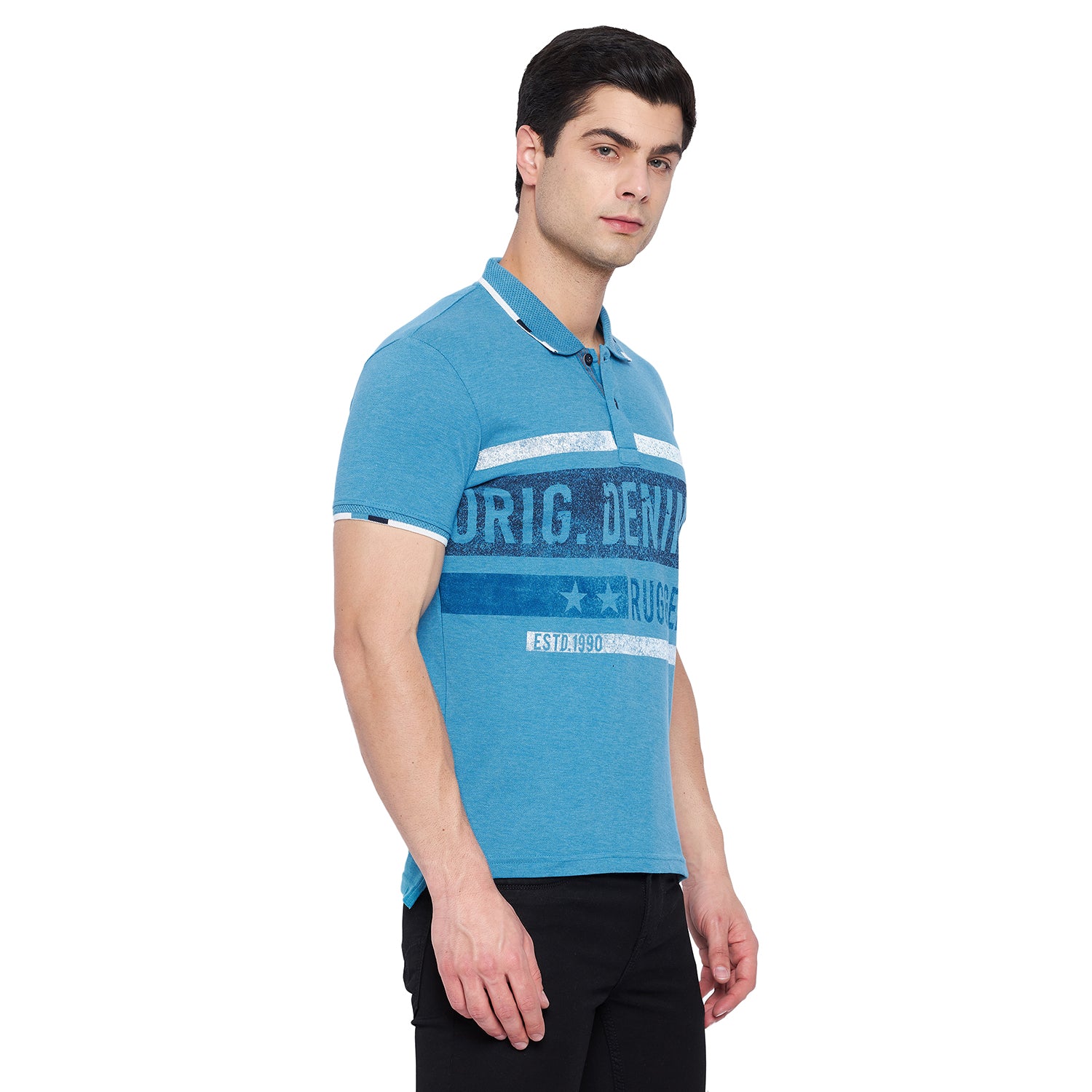 Duke Stardust Men Half Sleeve Cotton T-shirt (LF4553)