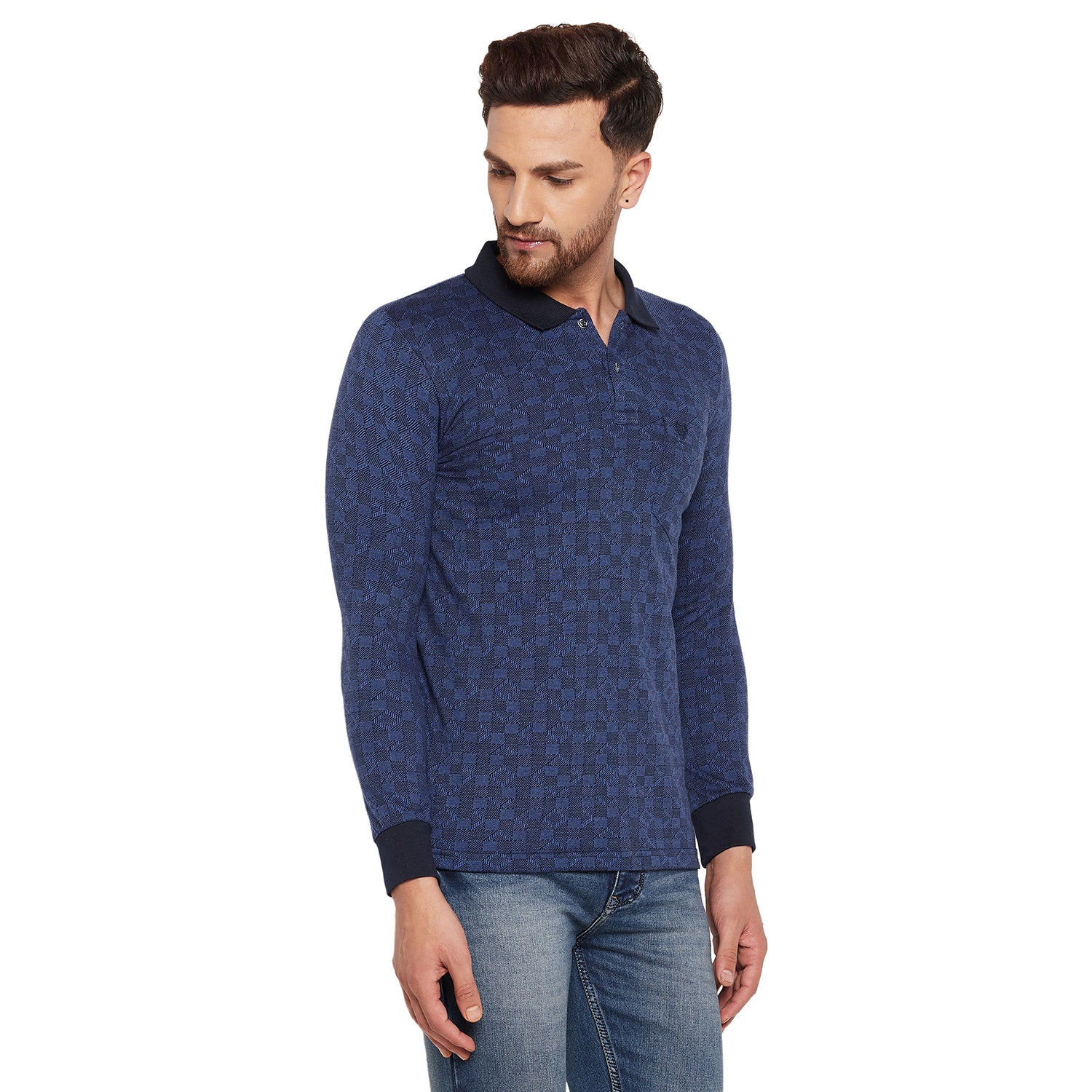 Duke Stardust Men Full Sleeve Cotton T-shirt (LF3958)