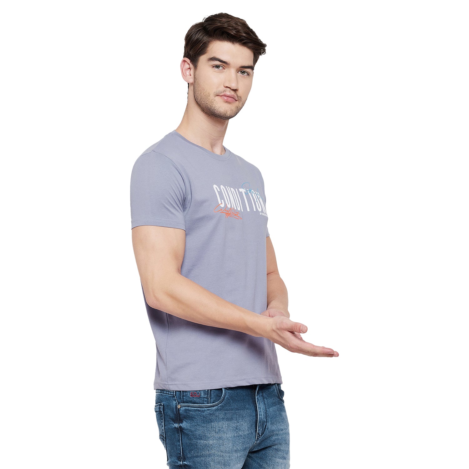 Duke Urban Men Half Sleeve Cotton T-shirt (LF5035)