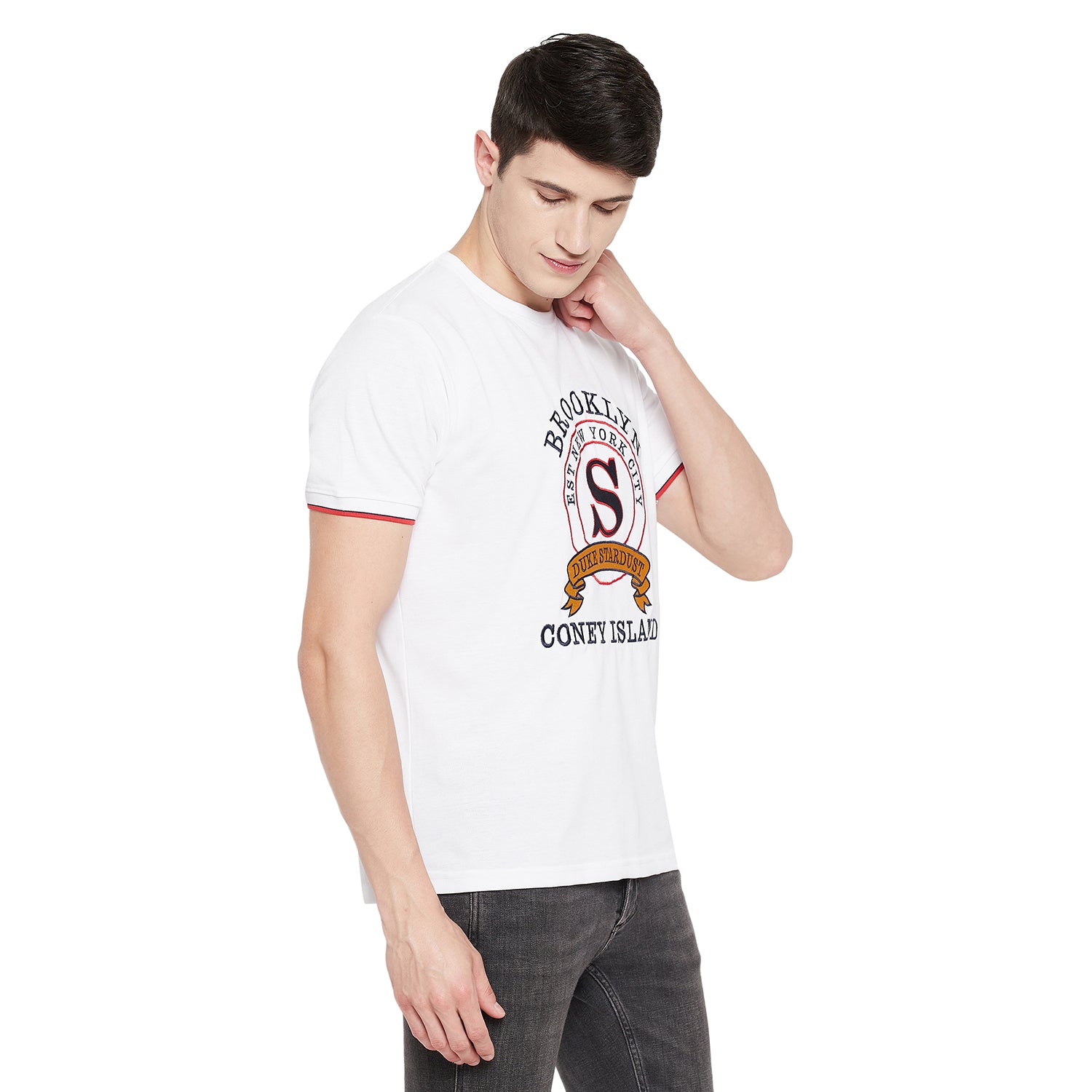 Duke Stardust Men Half Sleeve Cotton T-shirt (LF5240)
