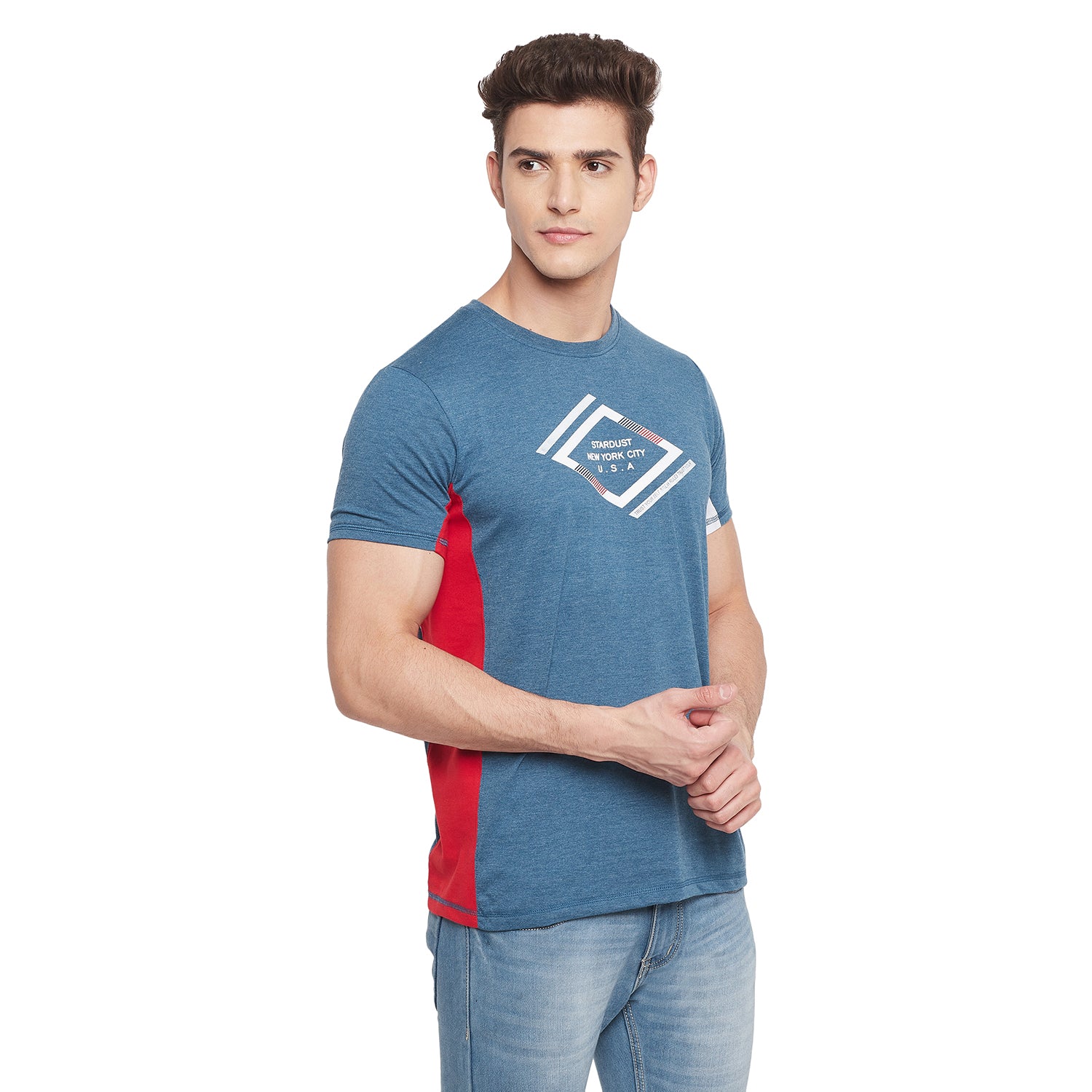 Duke Stardust Men Half Sleeve Cotton T-shirt (MTLF342)