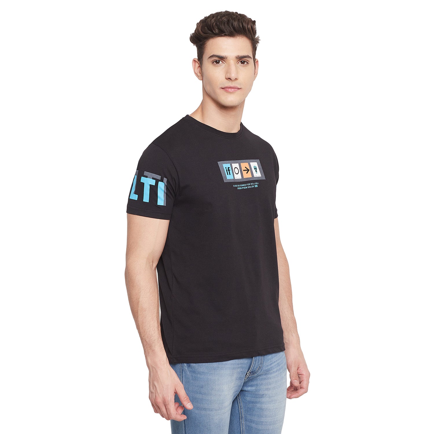 Duke Urban Men Half Sleeve Cotton T-shirt (LF5038)