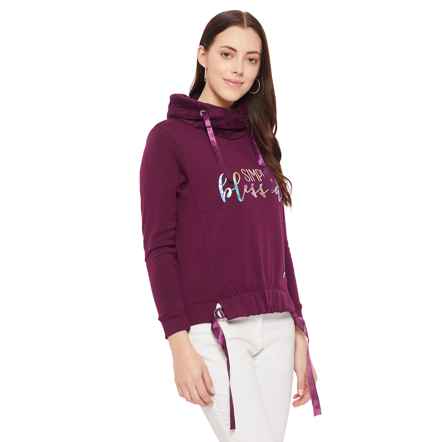 Duke Urban Women Cowl Neck Sweatshirt (LFX758)