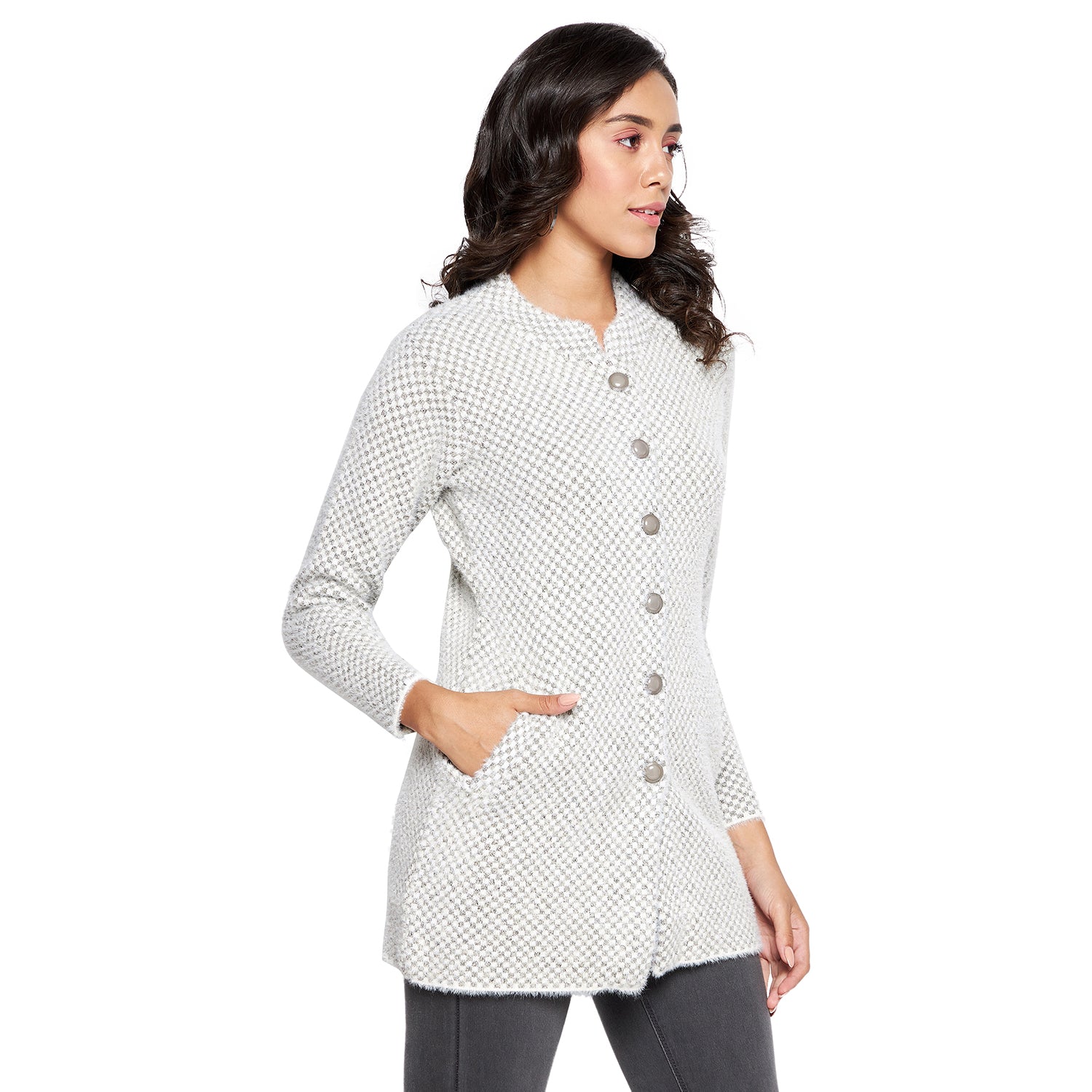 Duke Urban Women Full sleeve Collared Neck Cardigan (SDS1117)