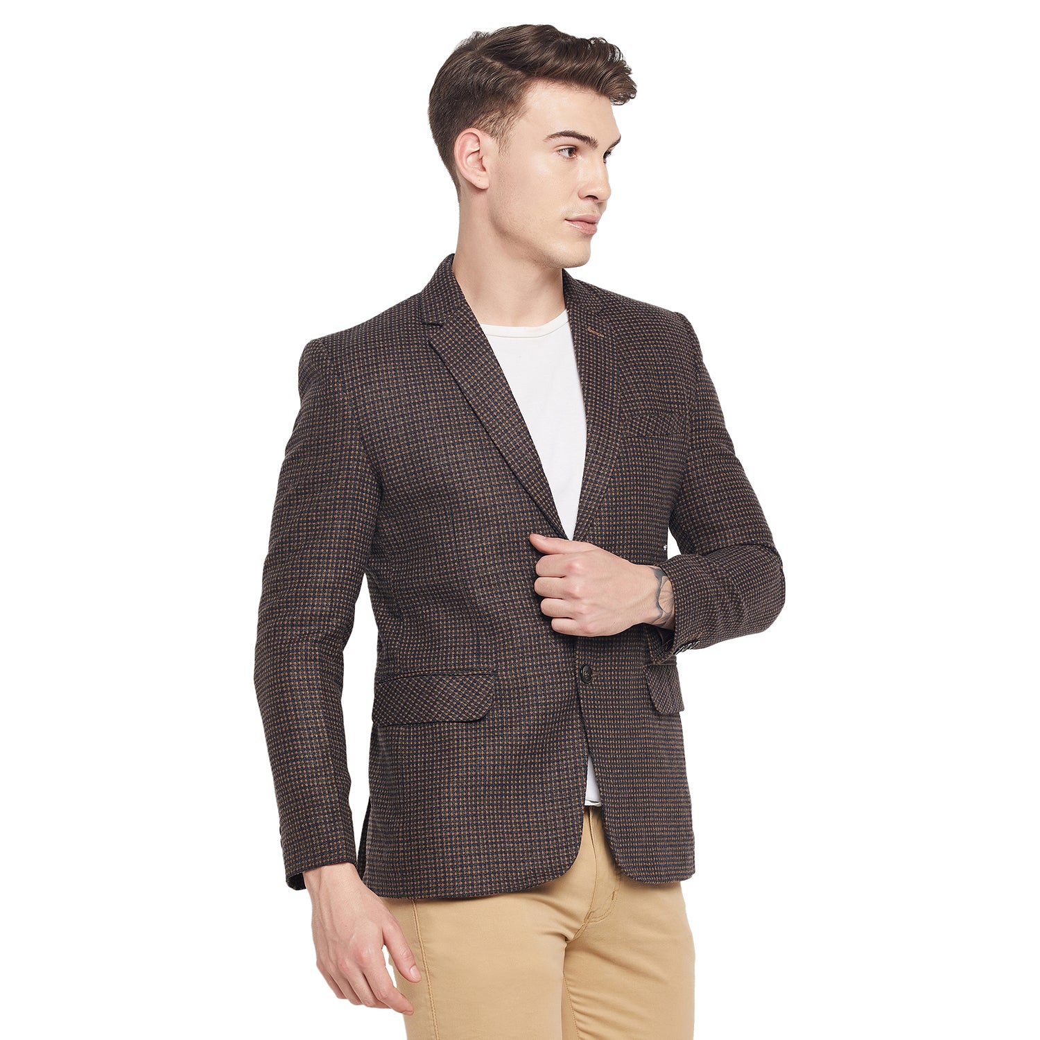 Duke Urban Men Full Sleeve Lapel Neck Coat (SDZ936)