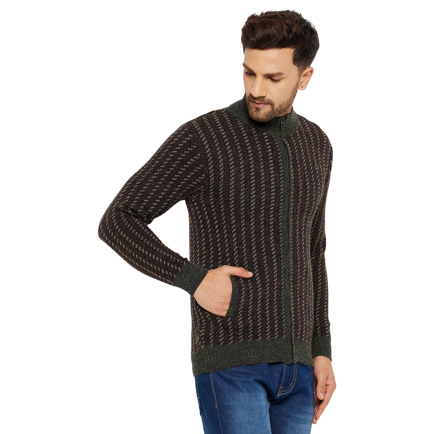 Duke Urban Men Full Sleeve Zipper Sweater (SDS2088)