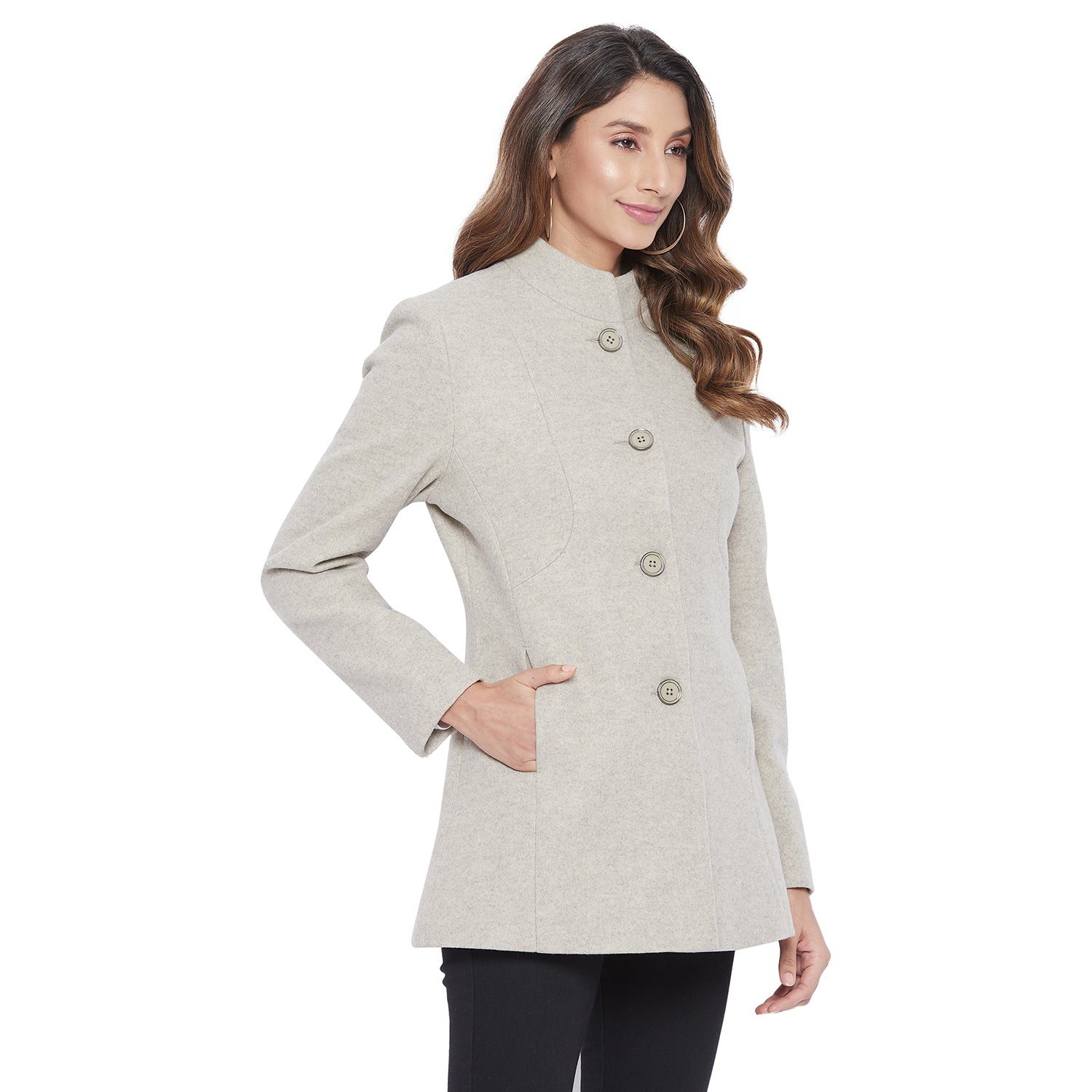 Duke Stardust Women Full Sleeve Coat (SDZ6729)