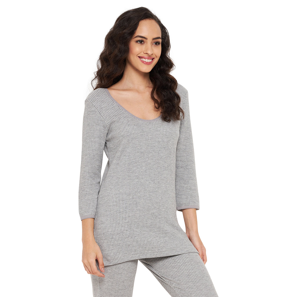 Duke Stardust Women Scoop Neck Thermal (D11GR)