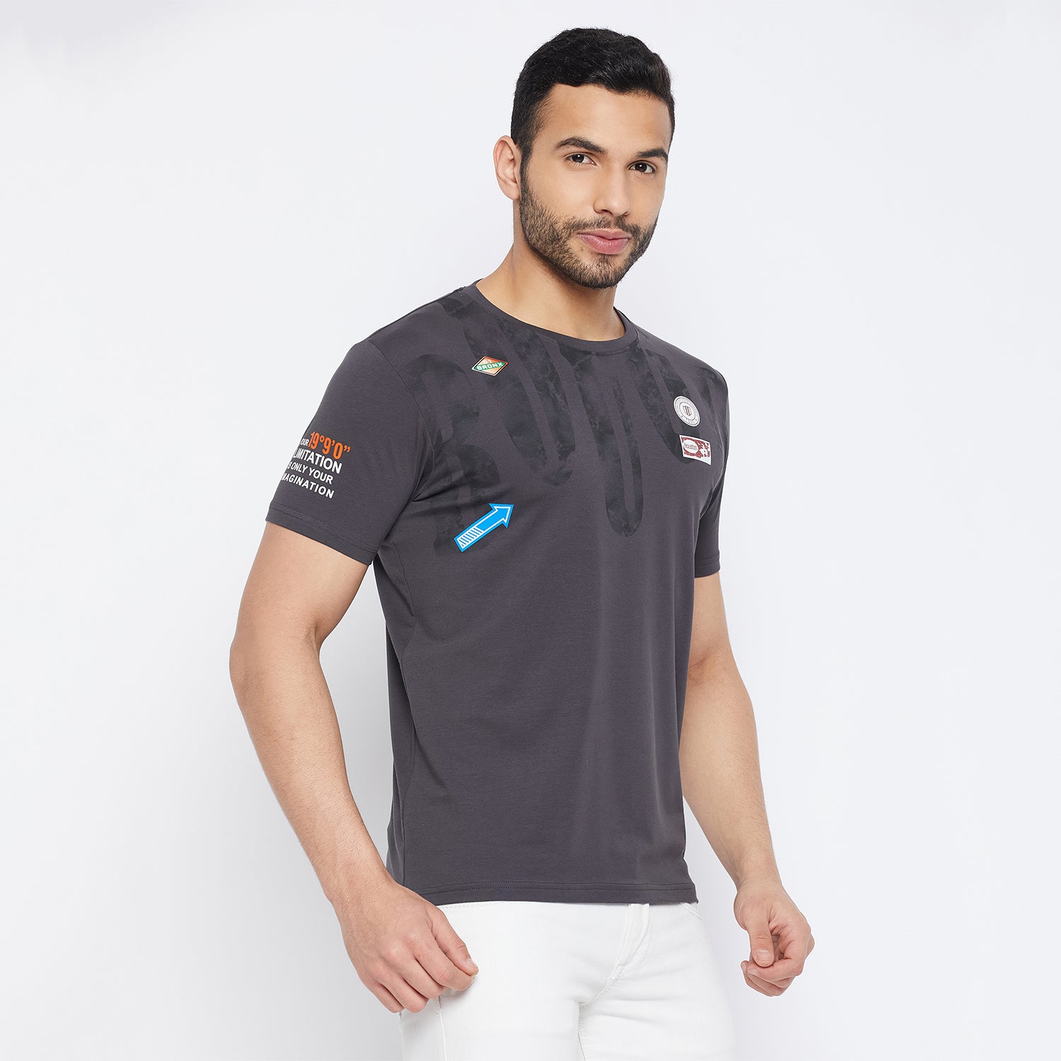 Duke Urban Men Half Sleeve Cotton T-shirt (LF5772)