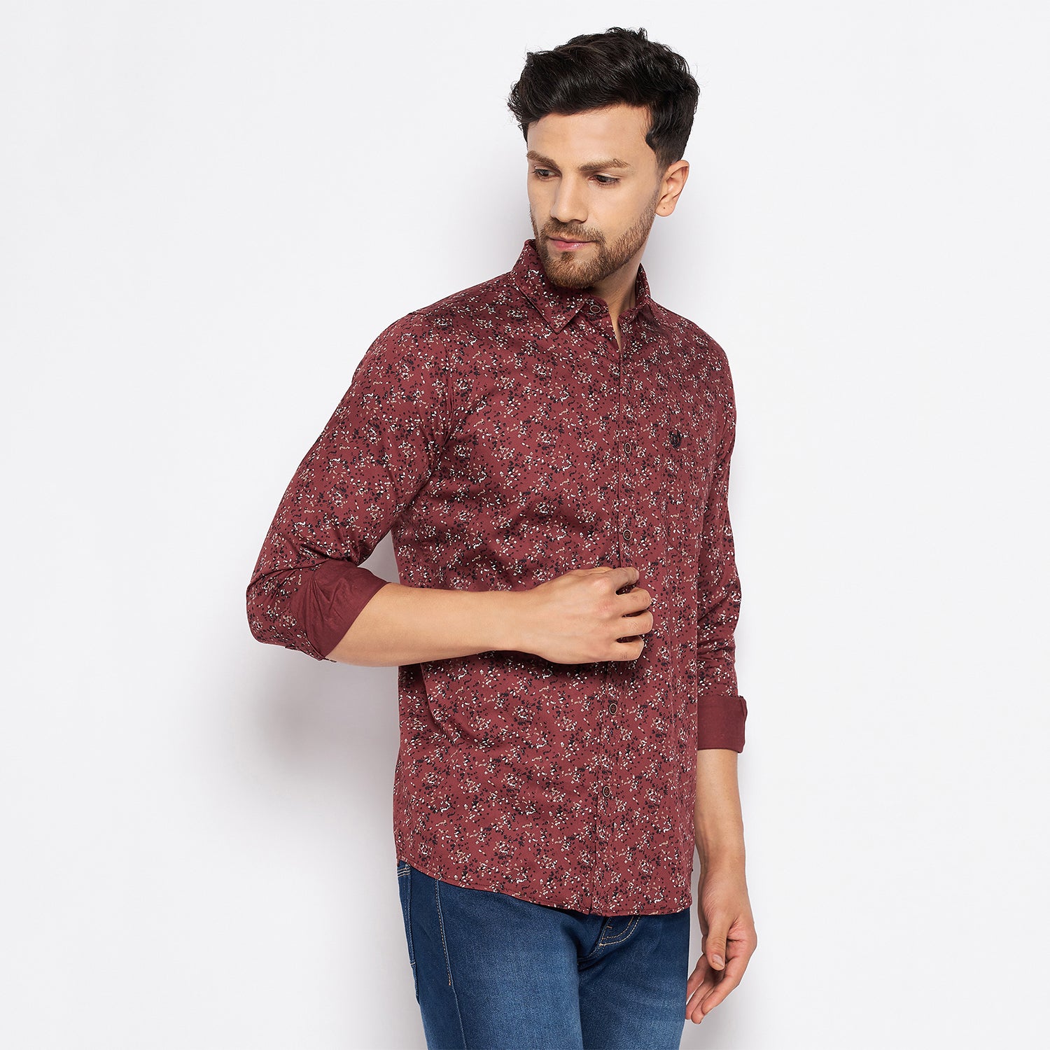 Duke Urban Men Full Sleeve Cotton Shirt (SDO6PRTG)