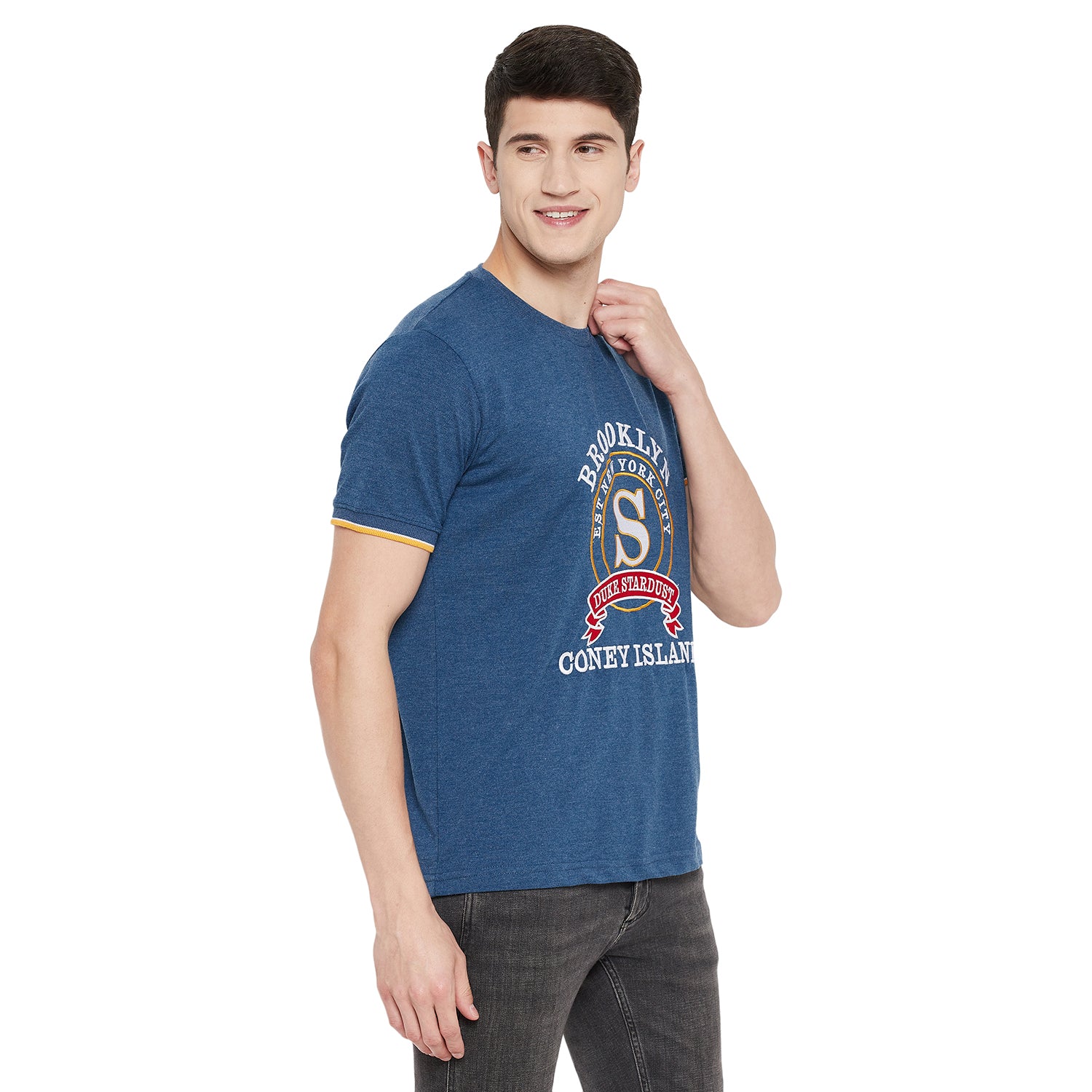 Duke Stardust Men Half Sleeve Cotton T-shirt (LF5240)