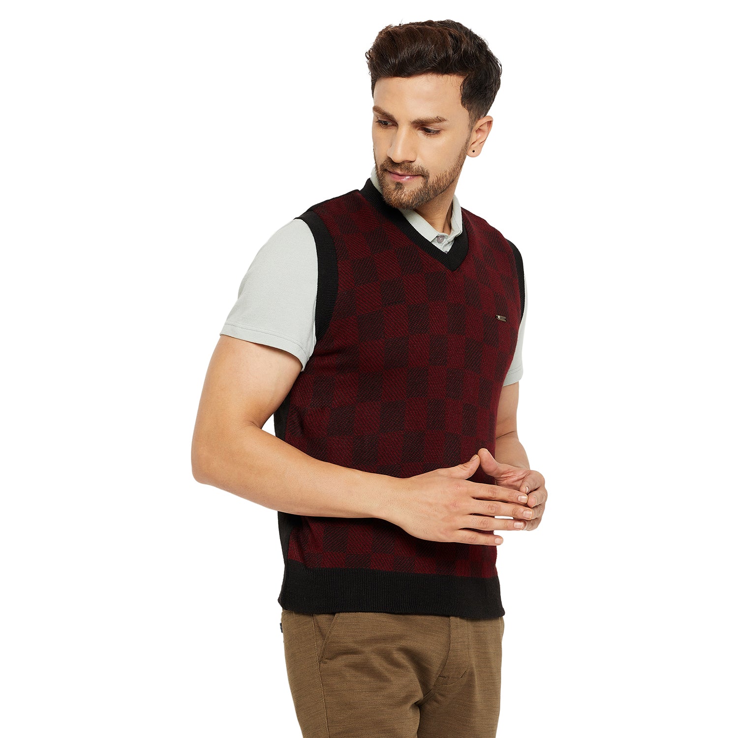 Duke Urban Men Sleeveless Reversible Sweater (SDS2035)