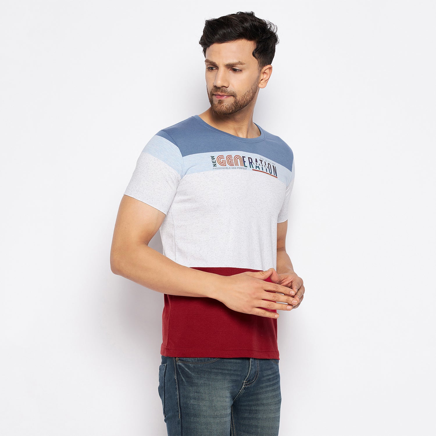 Duke Stardust Men Half Sleeve Cotton T-shirt (LF5472S)
