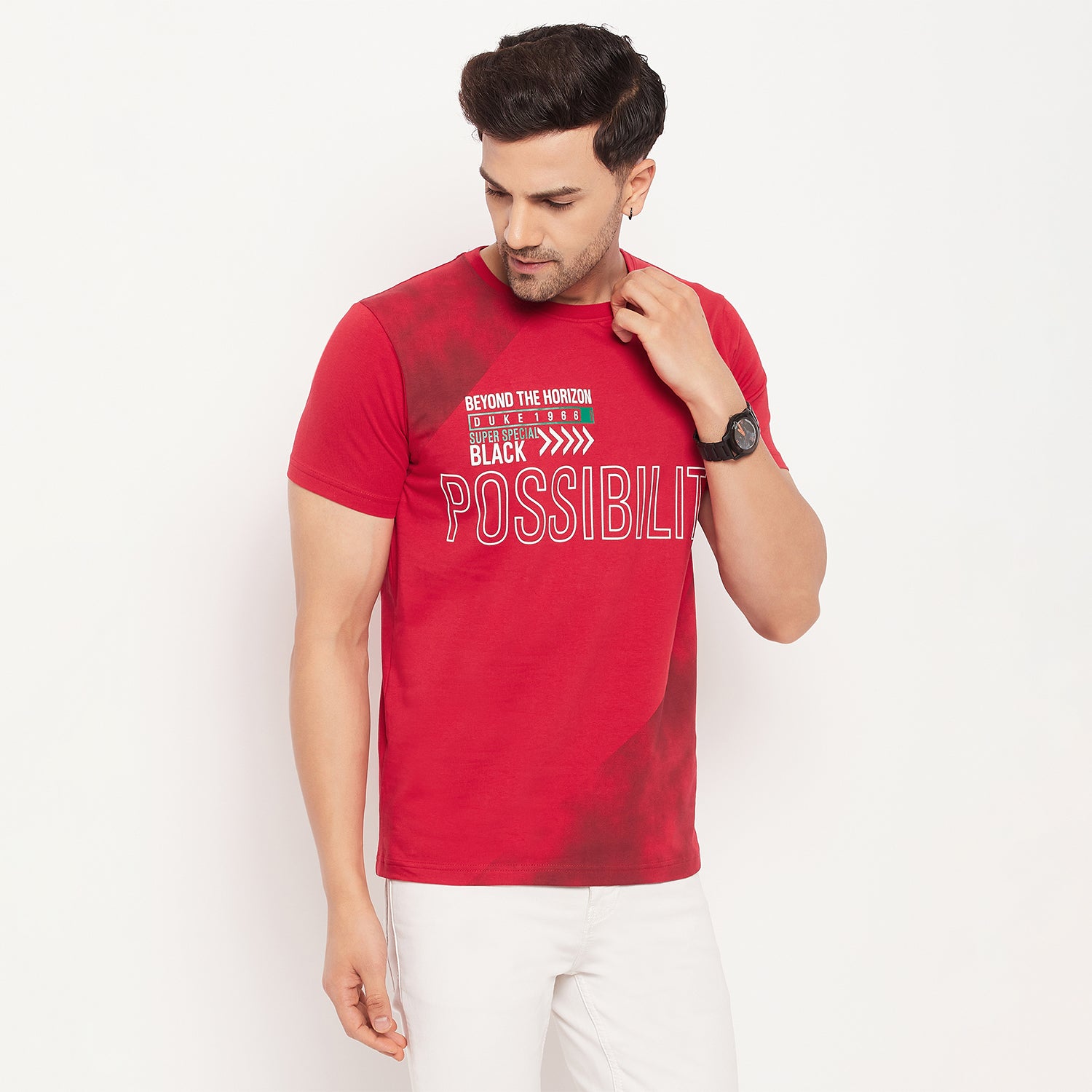 Duke Stardust Men Half Sleeve Cotton Tshirt (1029)