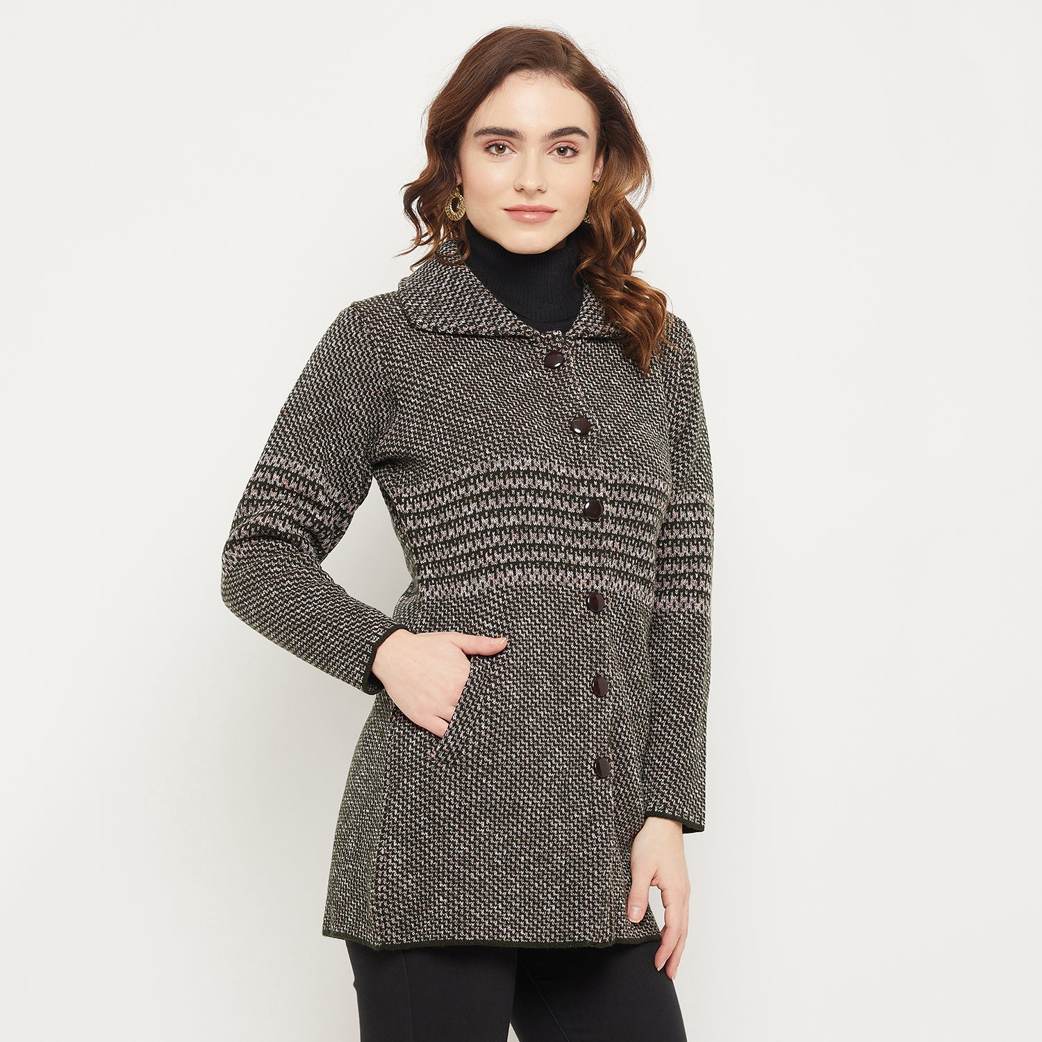Duke Urban Women Self Design Cardigan (SDS1112)