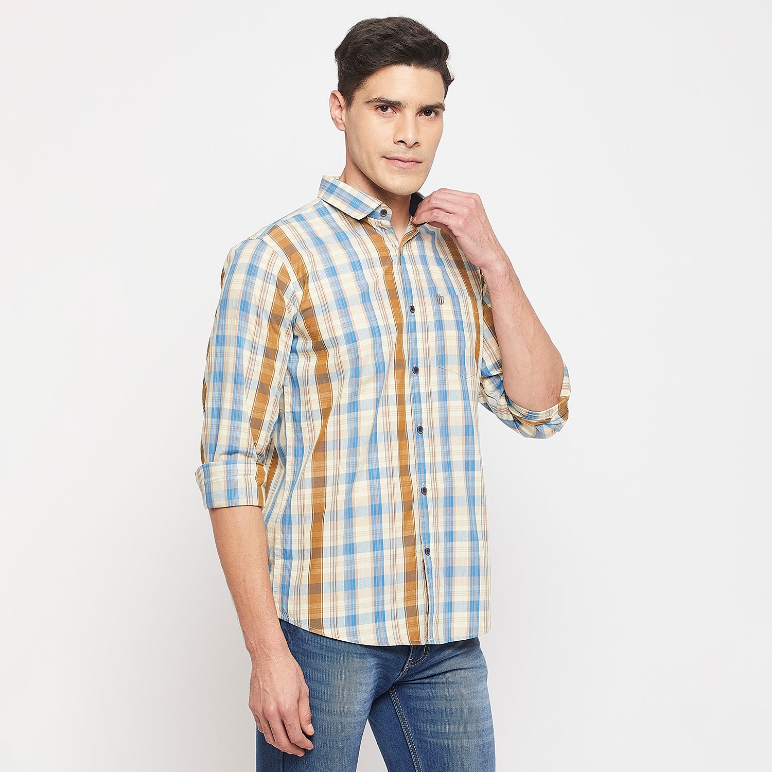 Duke Urban Men Full Sleeve Cotton Shirt (SDO5CKQ)