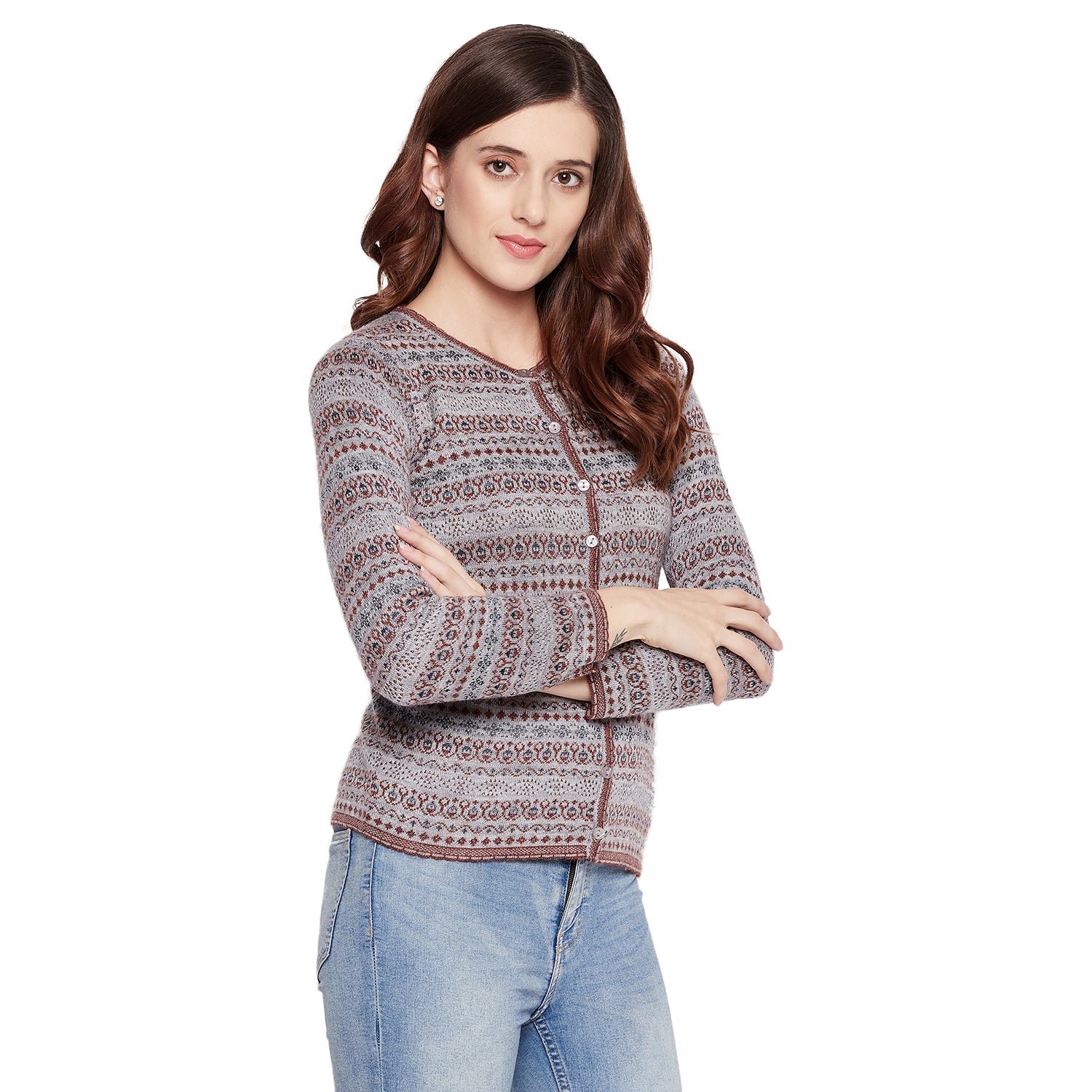 Duke Urban Women Full Sleeve Cardigan (SDS9621)