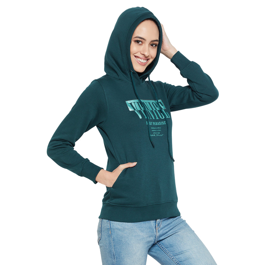 Duke Stardust Women Full Sleeve Hooded Sweatshirt (LFX815)