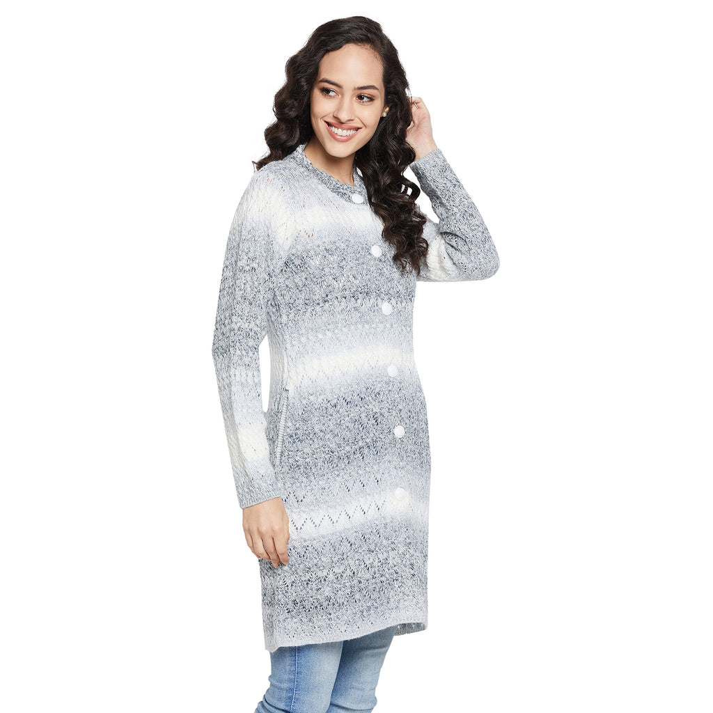 Duke Urban Women Full sleeve Round Neck Cardigan (SDS1097)