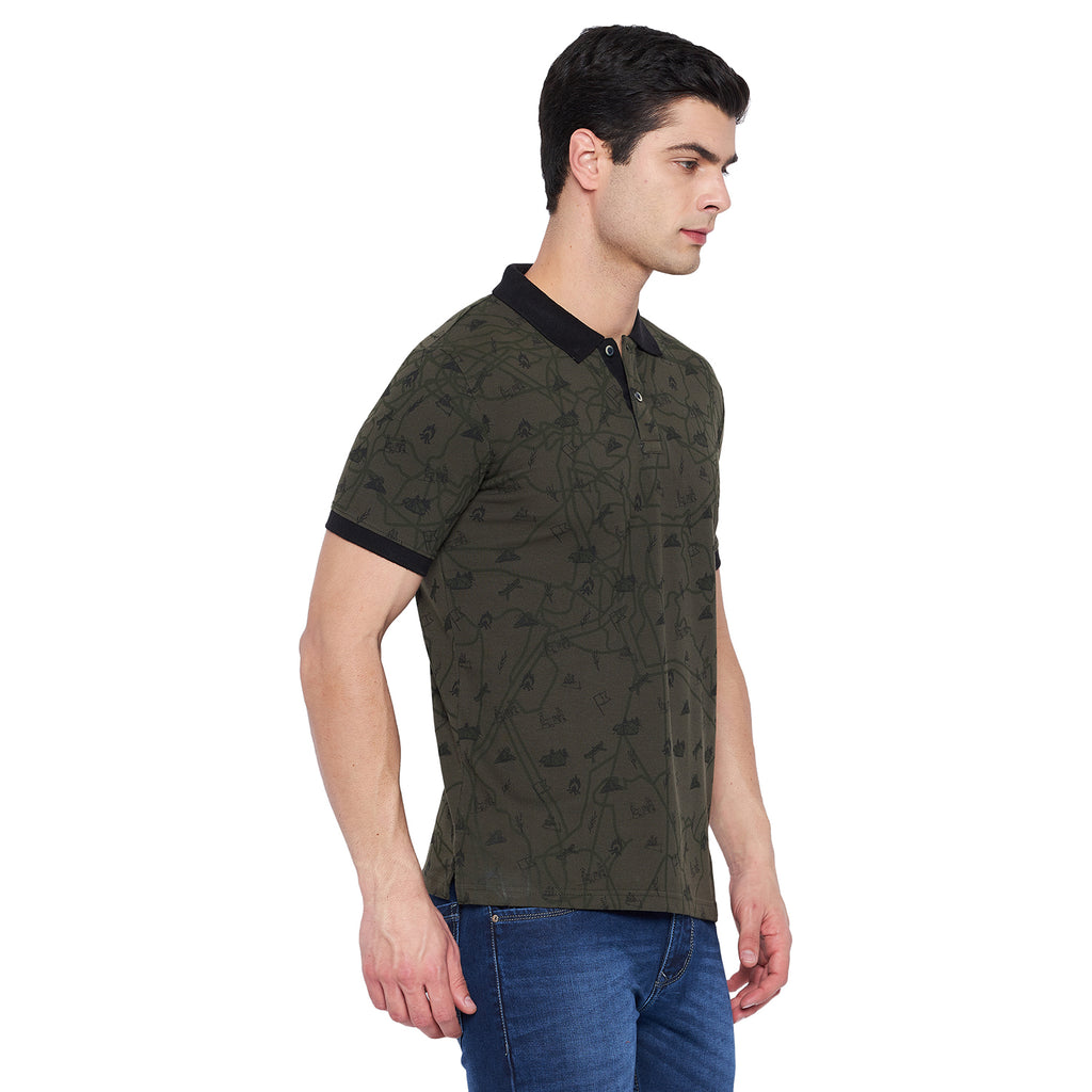 Duke Stardust Men Half Sleeve Cotton T-shirt (LF5237)