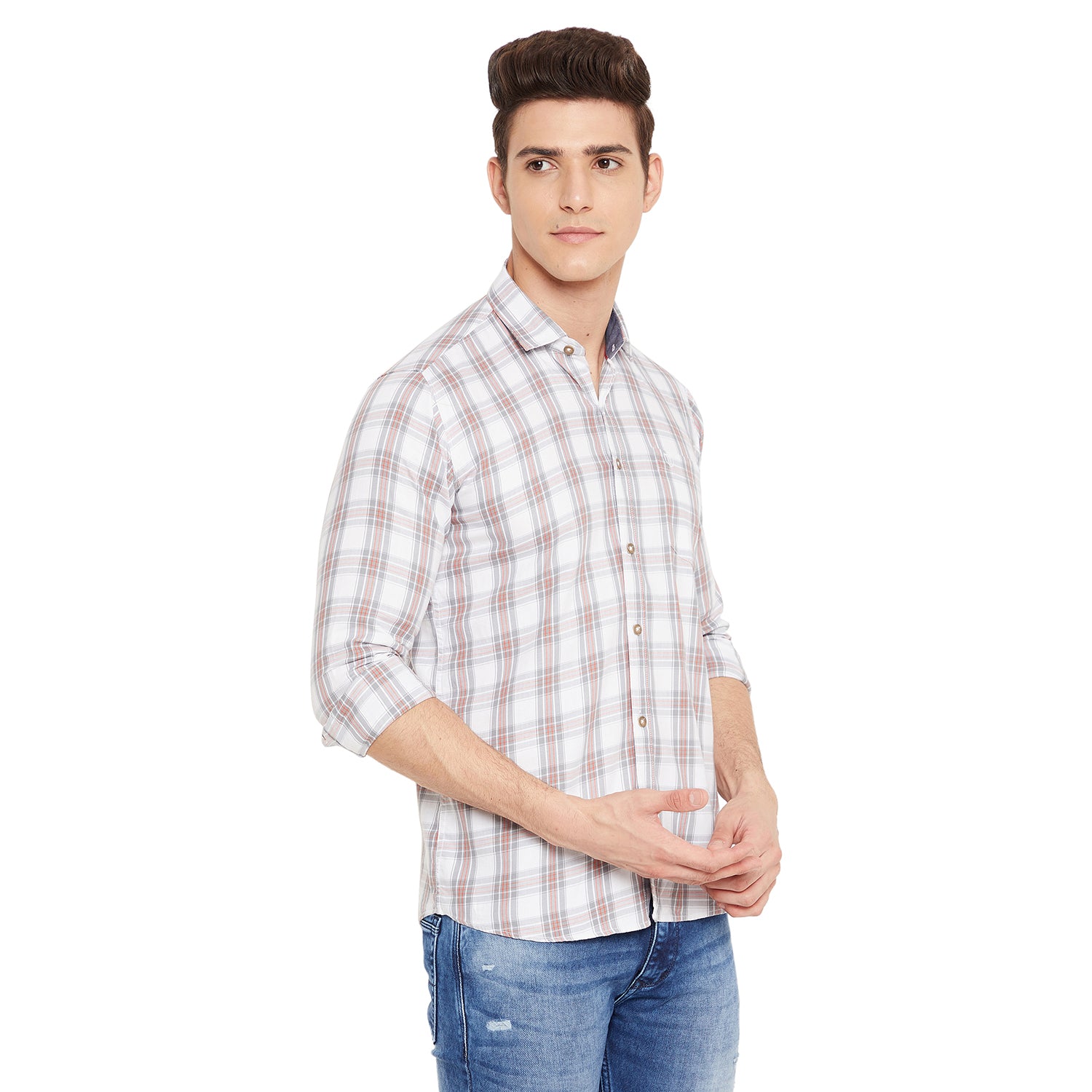 Duke Urban Men Full Sleeve Cotton Shirt (SDO8CKTO)