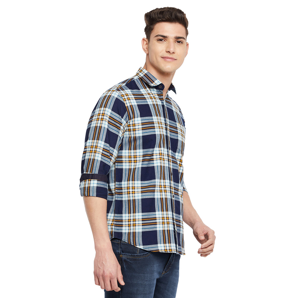 Duke Stardust Men Full Sleeve  Cotton Shirt (SDO5CKIB)