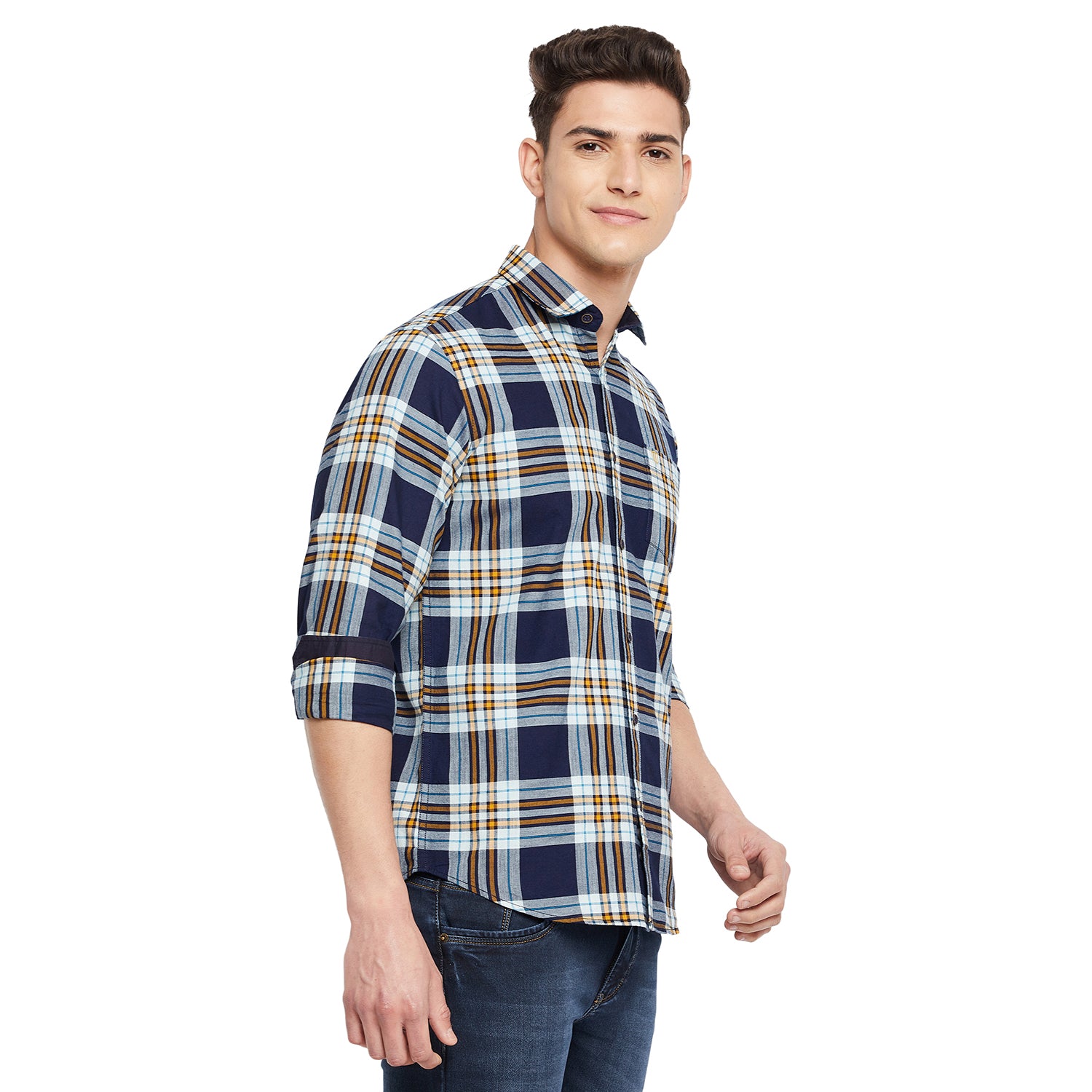 Duke Stardust Men Full Sleeve  Cotton Shirt (SDO5CKIB)