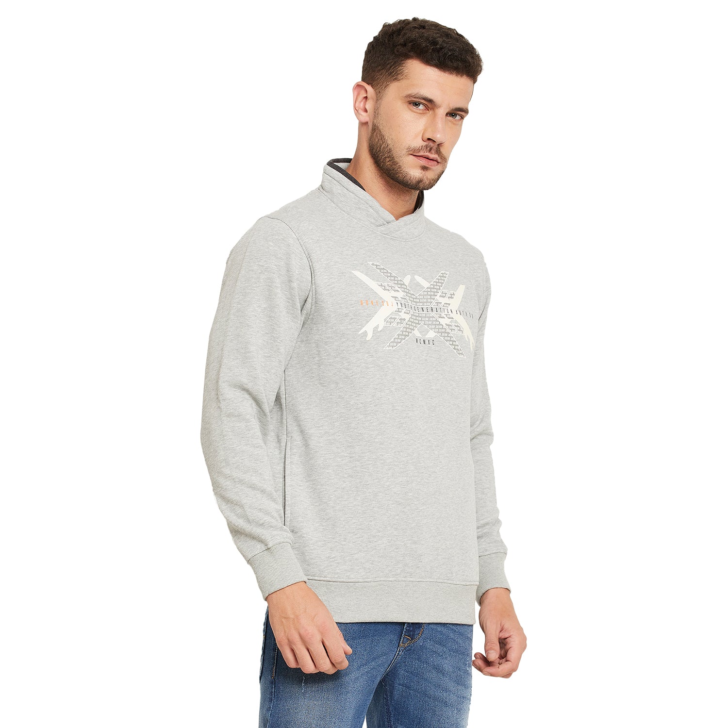 Duke Stardust Men Cowl Neck Sweatshirt (LF3809)