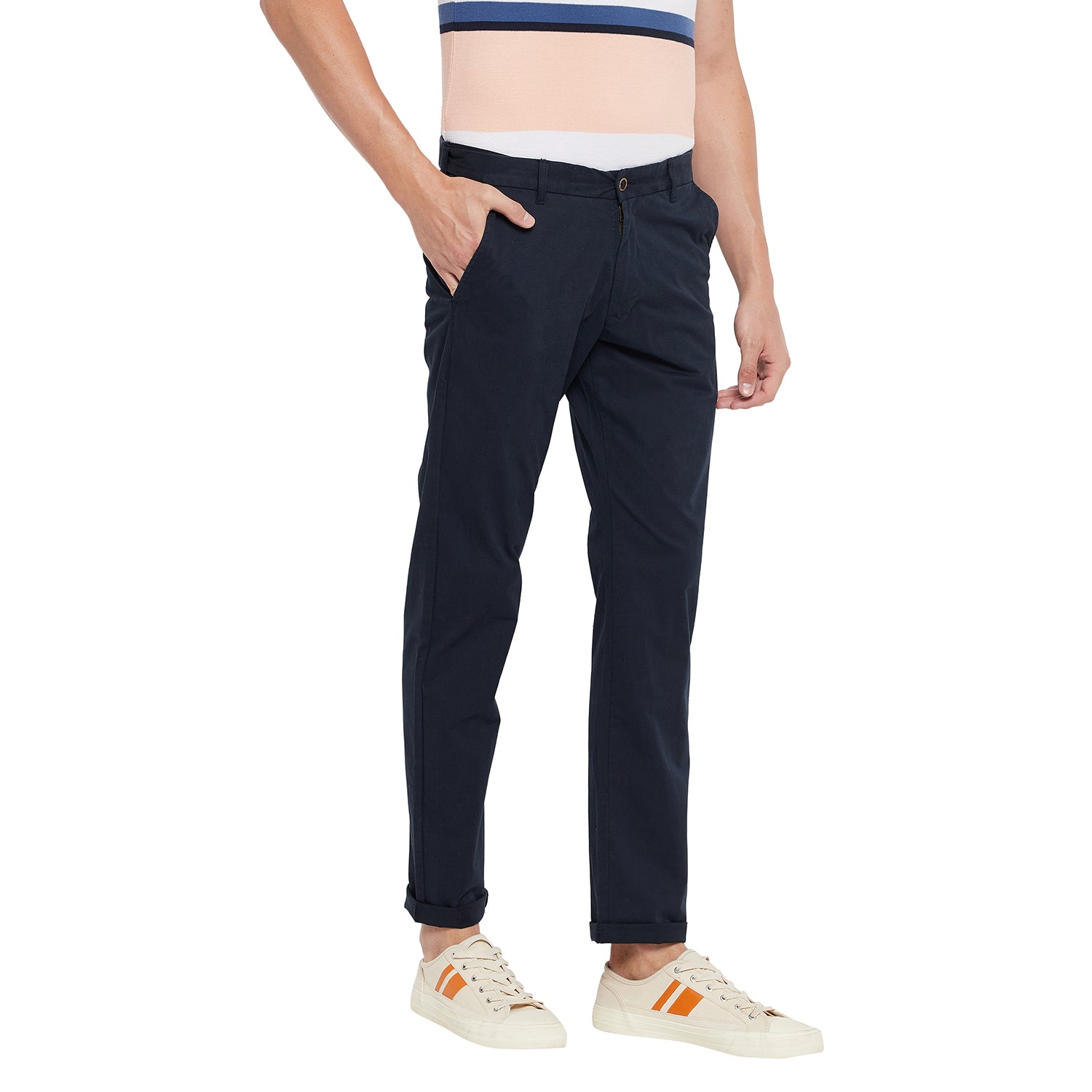 Duke Urban Men Expendable Waist Slim Fit Trousers (SDT4513E)