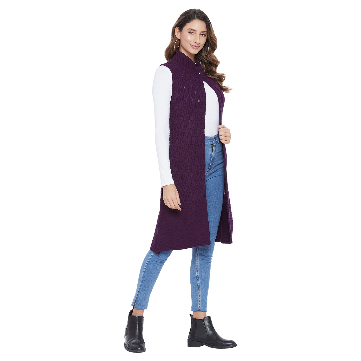 Duke Urban Women Sleeveless Shrug (SDS955)