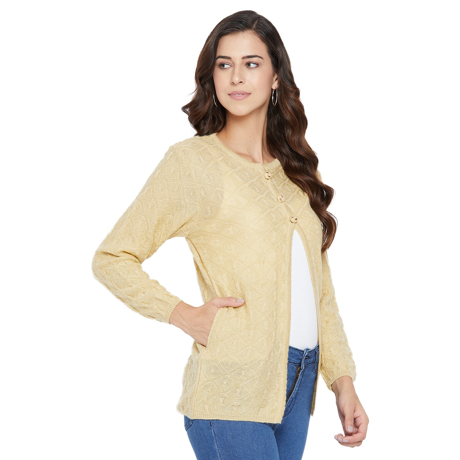 Duke Stardust Women Full Sleeve Cardigan (SDS944)