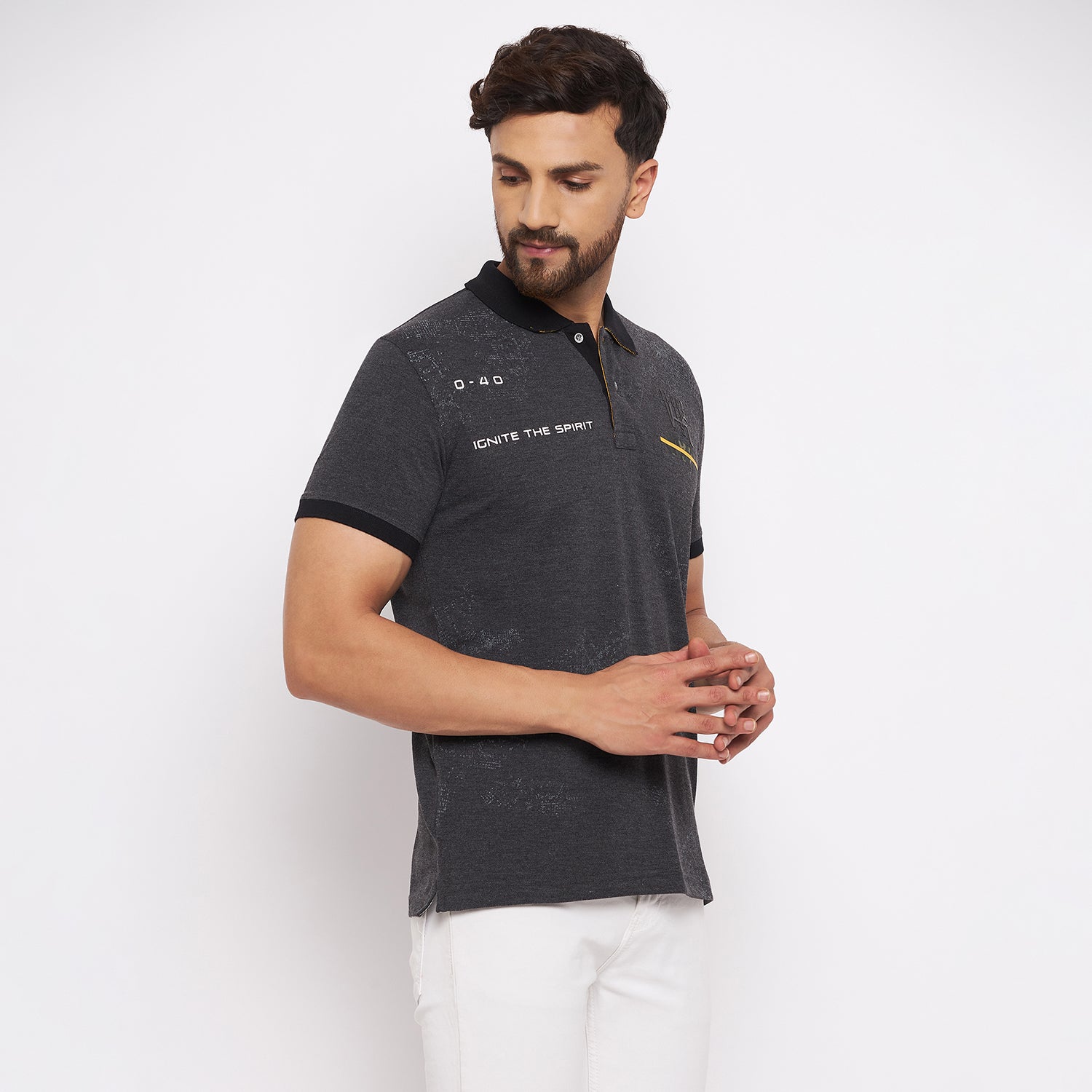 Duke Stardust Men Half Sleeve Cotton T-shirt (LF4969)