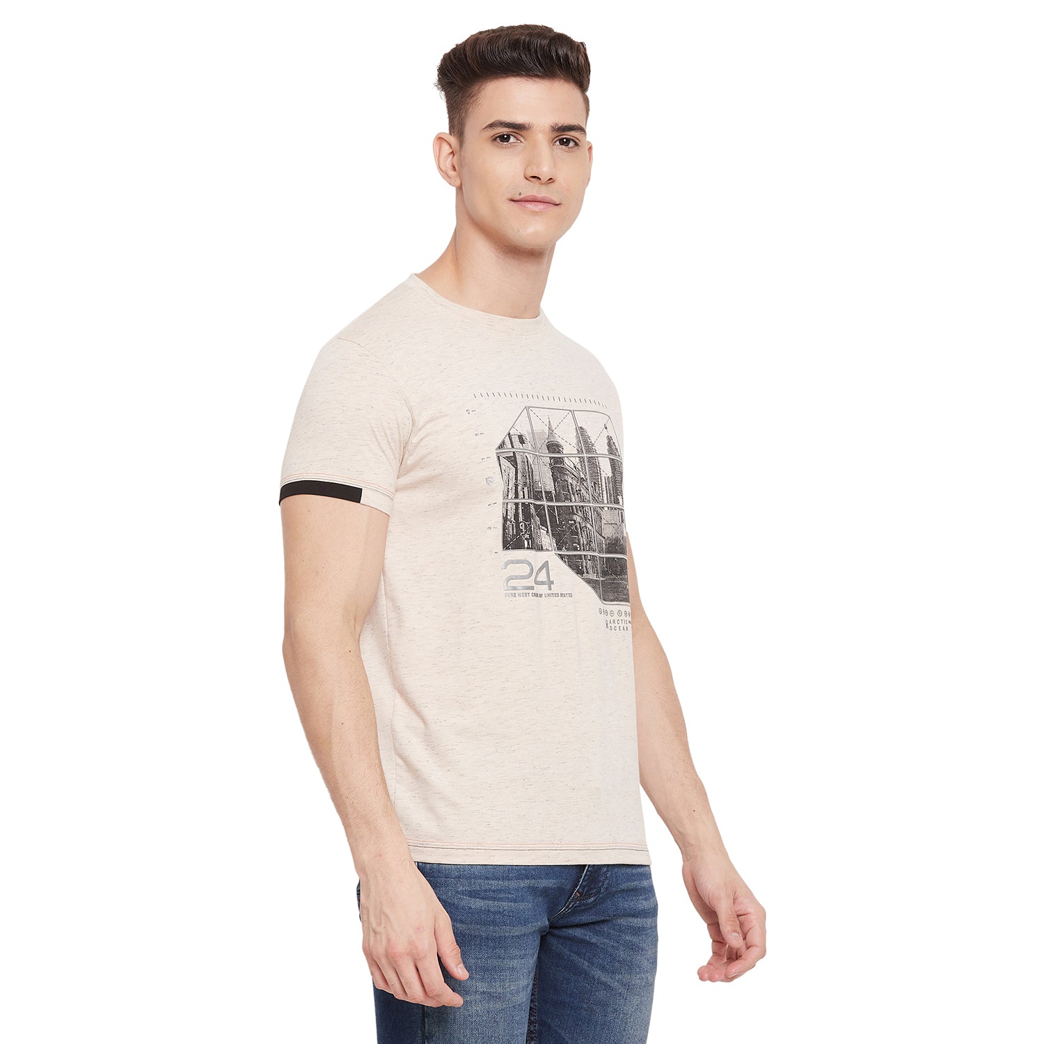 Duke Stardust Men Half Sleeve Cotton T-shirt (LF5261)