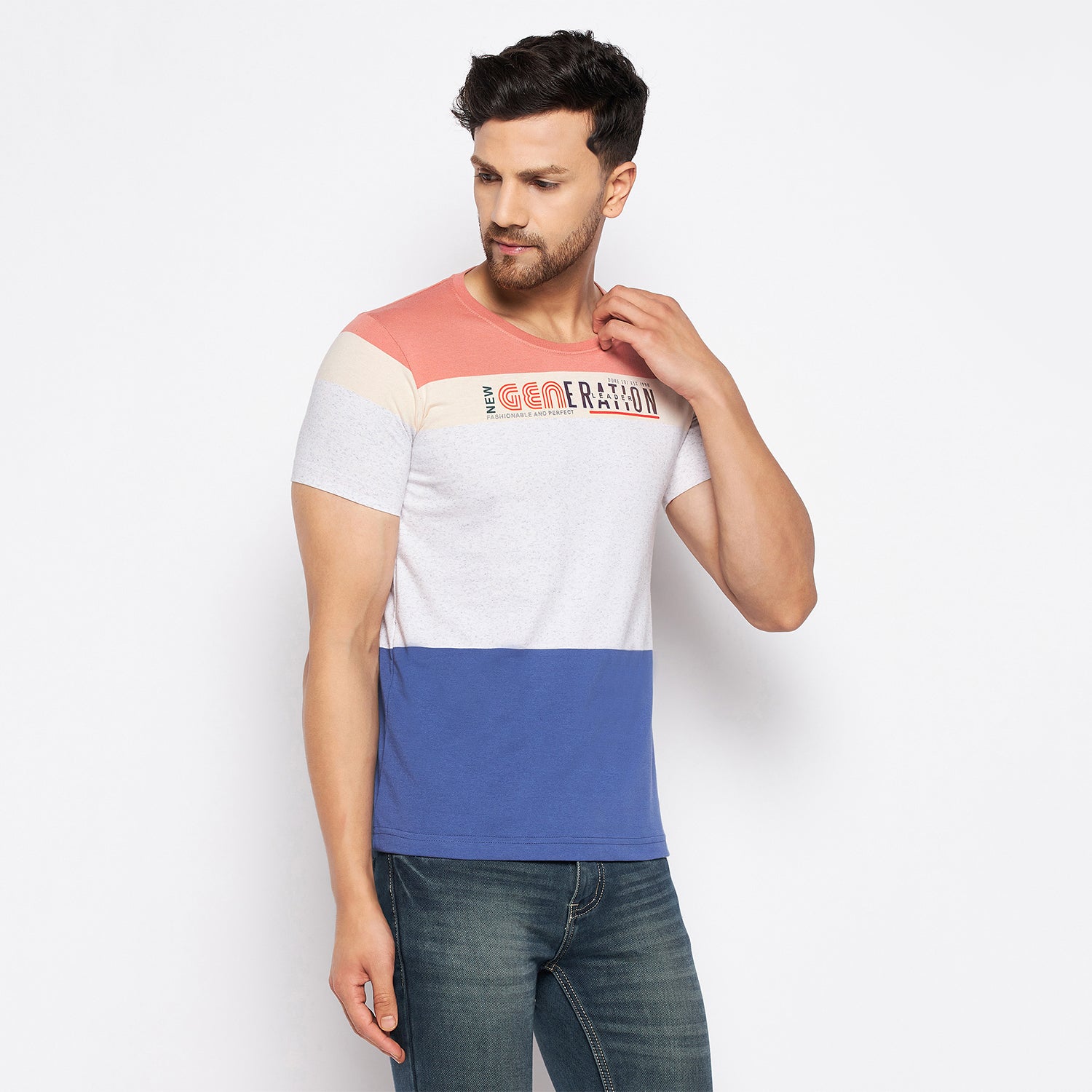 Duke Stardust Men Half Sleeve Cotton T-shirt (LF5472S)