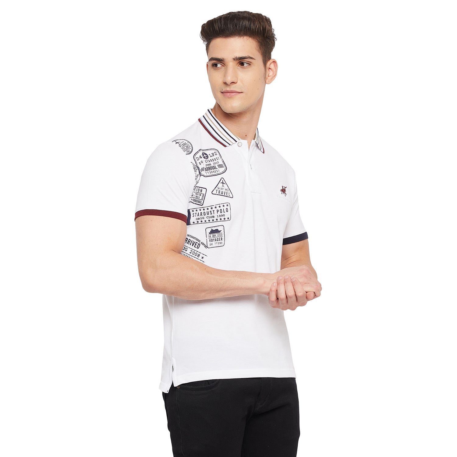 Duke Stardust Men Half Sleeve Cotton T-shirt (LF4709)