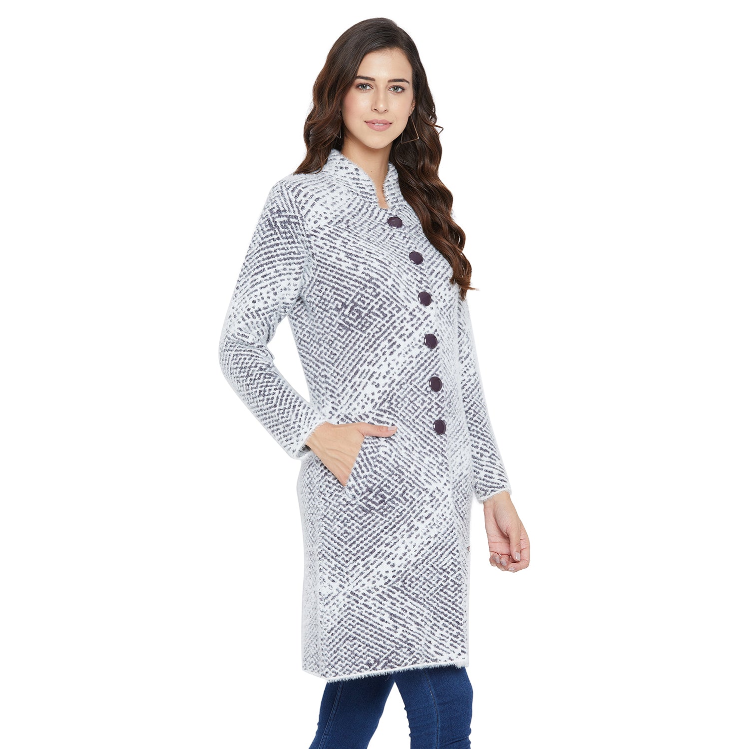 Duke Urban Women Full Sleeve Long Cardigan (SDS974)