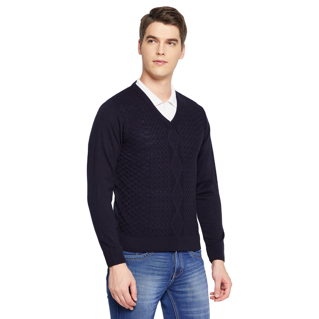 Duke Stardust Men Full Sleeve V Neck Sweater (SDS8096)