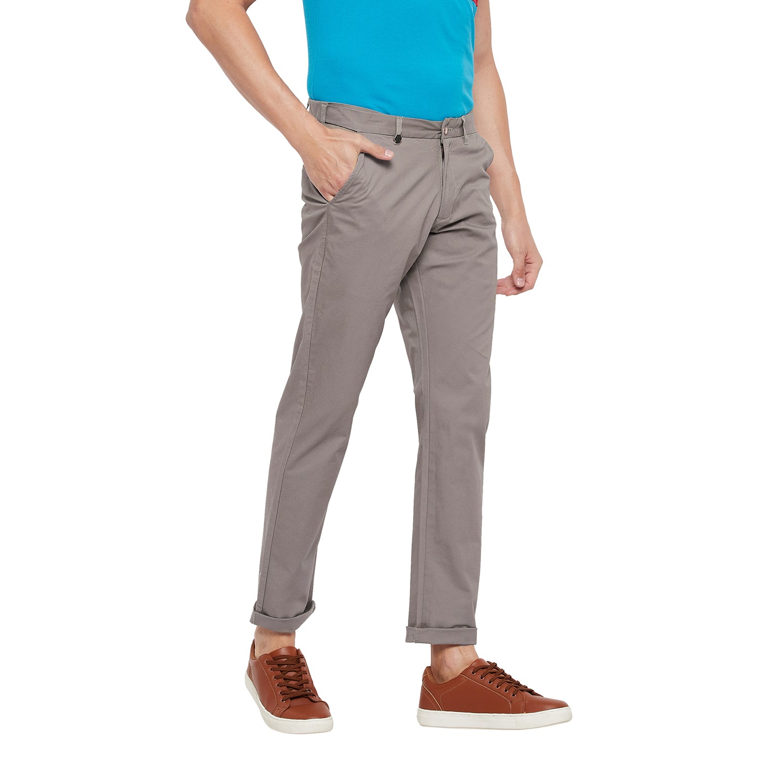 Duke Urban Men Expendable Waist Slim Fit Trousers (SDT4513E)