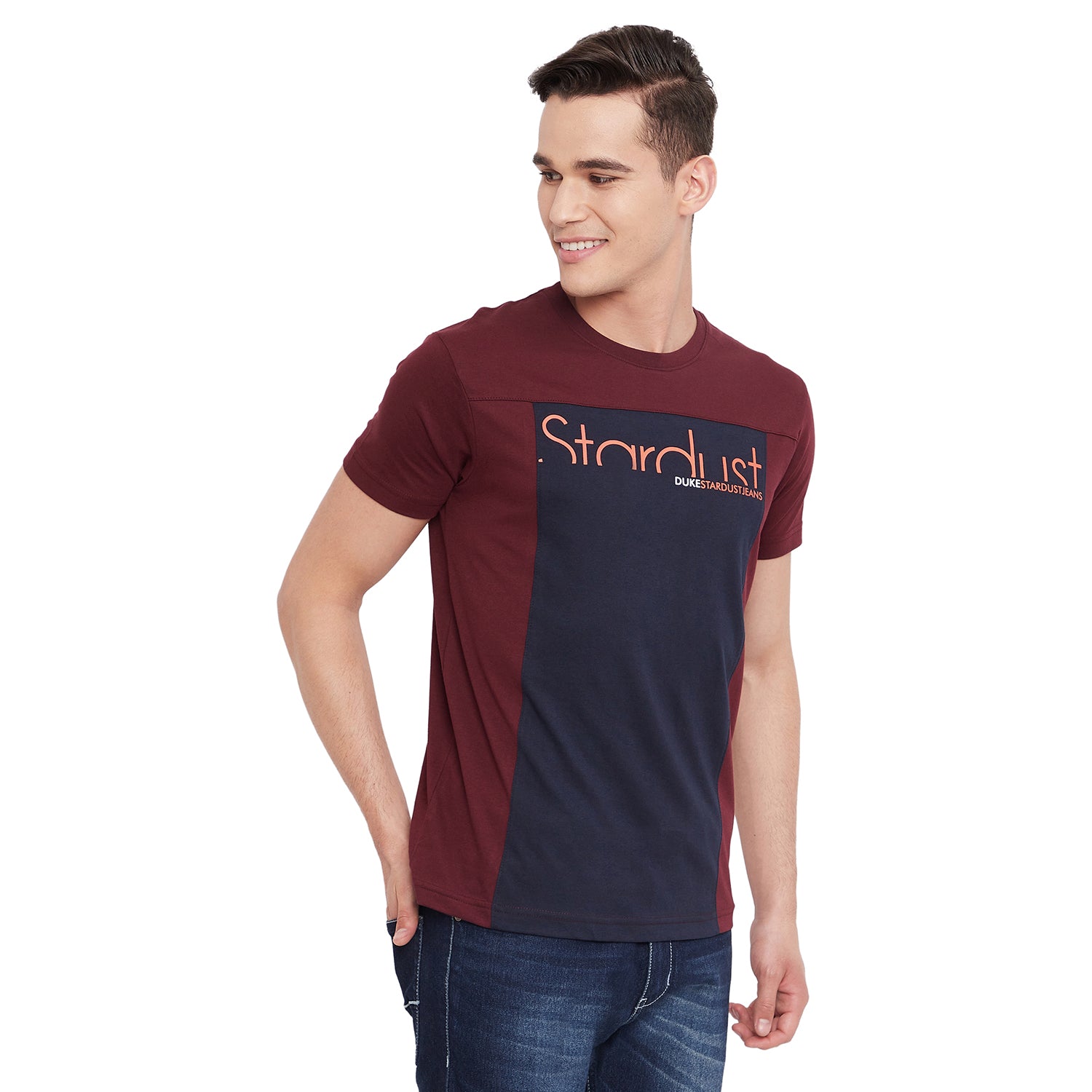 Duke Stardust Men Half Sleeve Cotton T-shirt (LF5224)