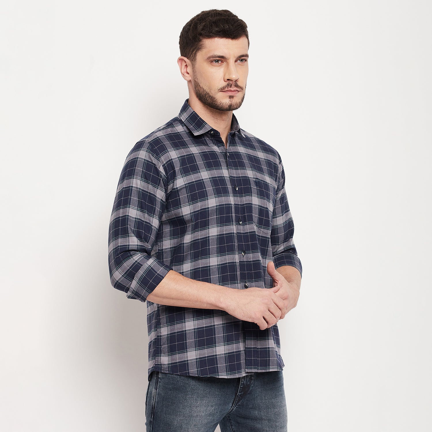 Duke Stardust Men Full Sleeve Cotton Shirt (SDO8CKOA)