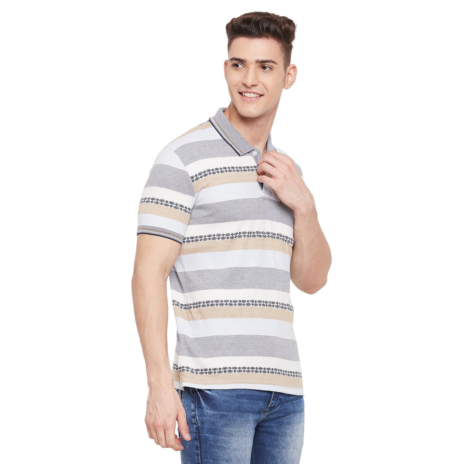 Duke Stardust Men Half Sleeve Cotton T-shirt (LF5394)