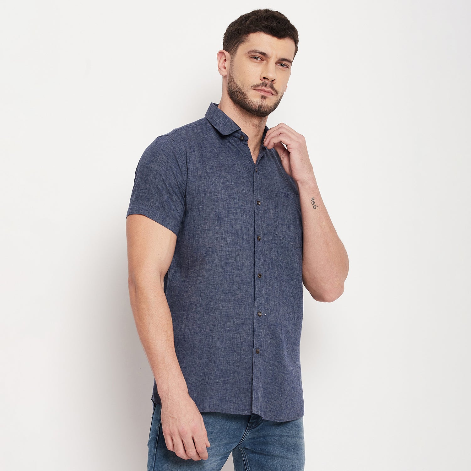 Duke Stardust Men Half Sleeve Cotton Shirt (SDO44CLM)