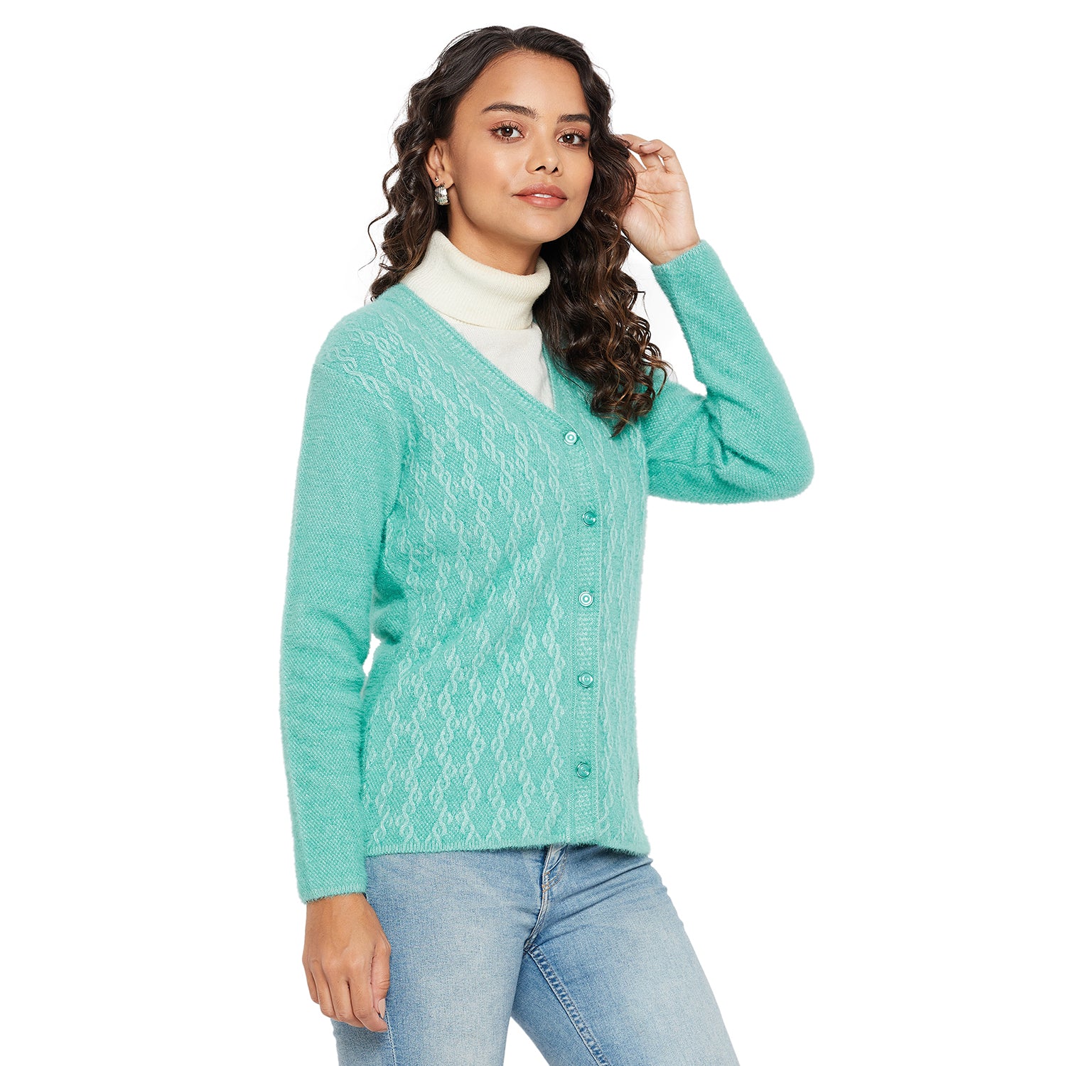 Duke Urban Women V Neck Cardigan  (SDS9725)