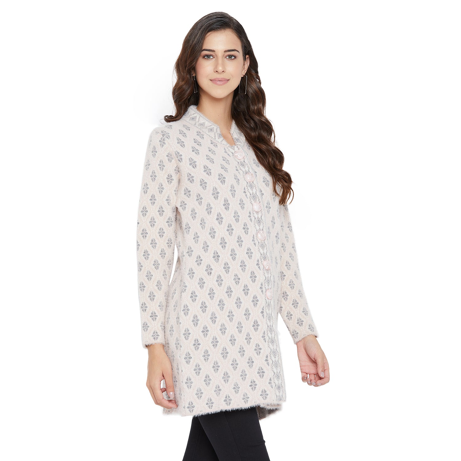 Duke Urban Women Full Sleeve Long Cardigan (SDS9651)