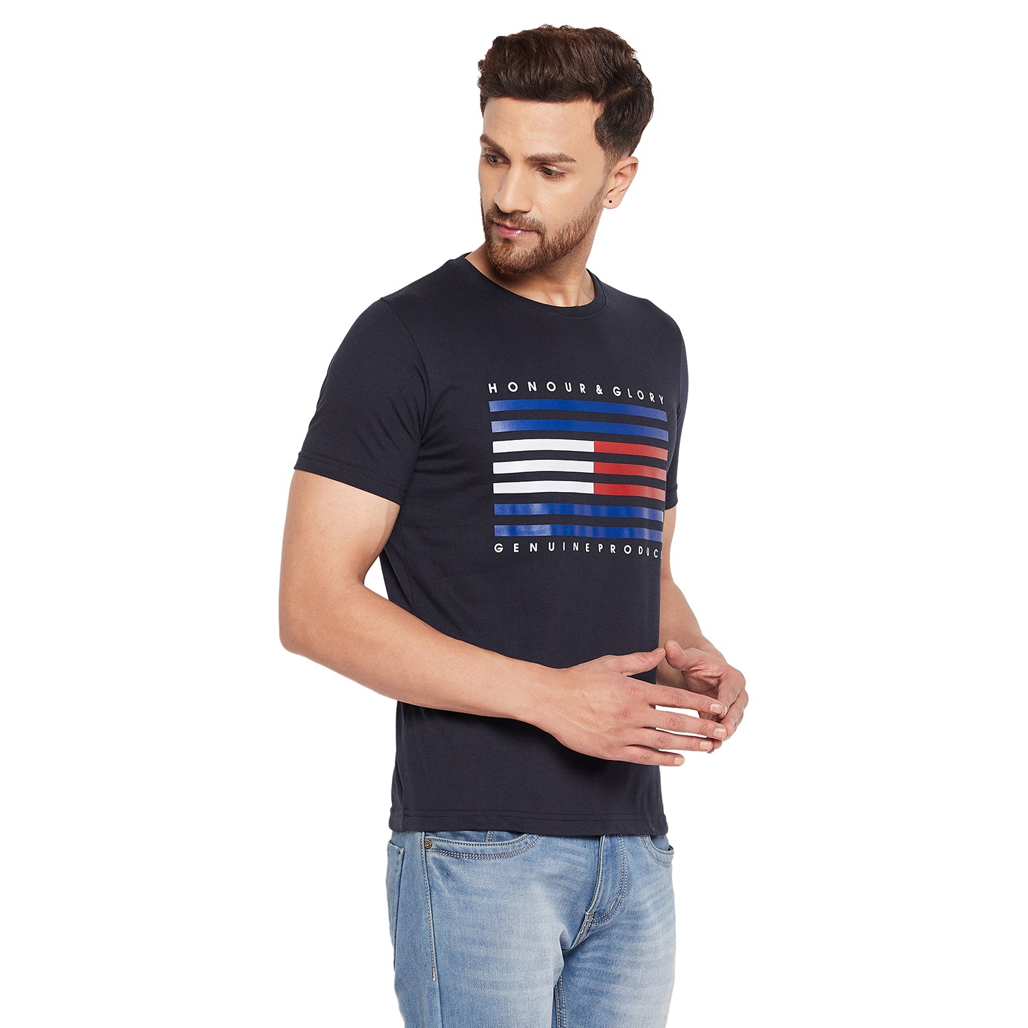 Duke Stardust Men Half Sleeve Cotton T-shirt (LF5432)