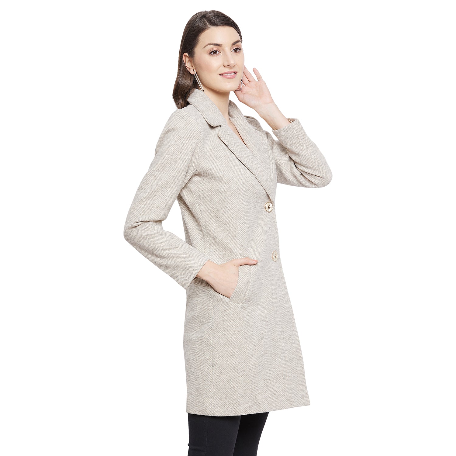 Duke Stardust Women Full Sleeve Coat (SDZ6731)