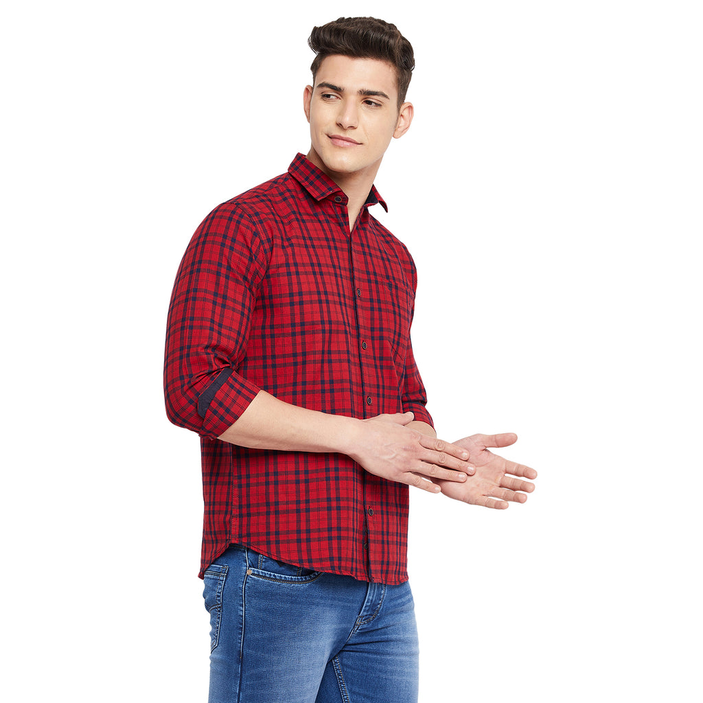 Duke Stardust Men Full Sleeve  Cotton Shirt (SDO5CKIA)