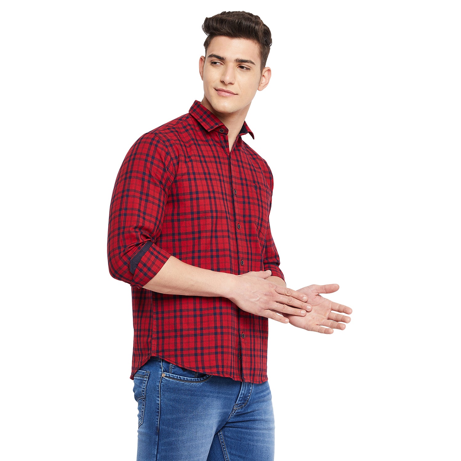 Duke Stardust Men Full Sleeve  Cotton Shirt (SDO5CKIA)
