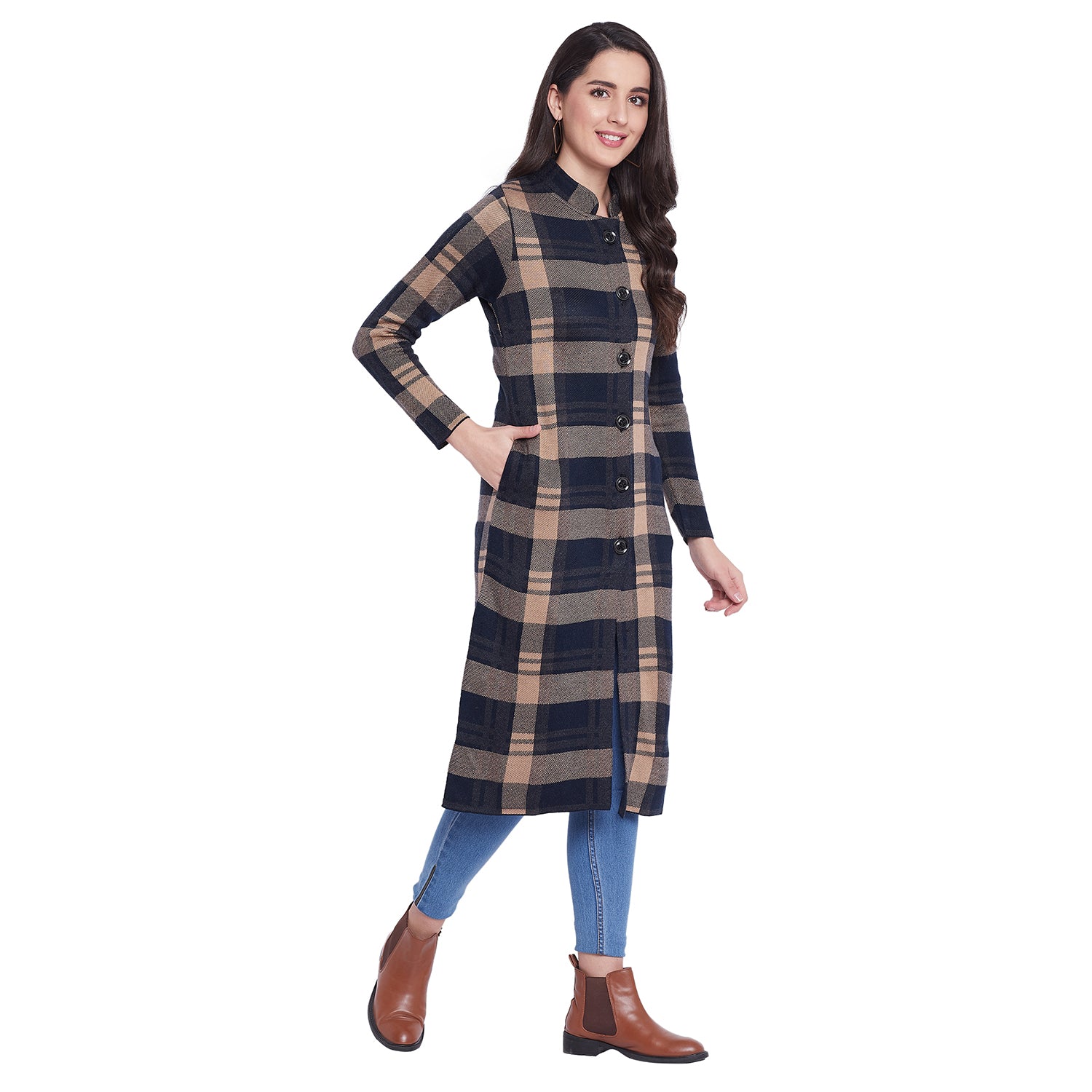 Duke Urban Women Full Sleeve Long Cardigan (SDS941)